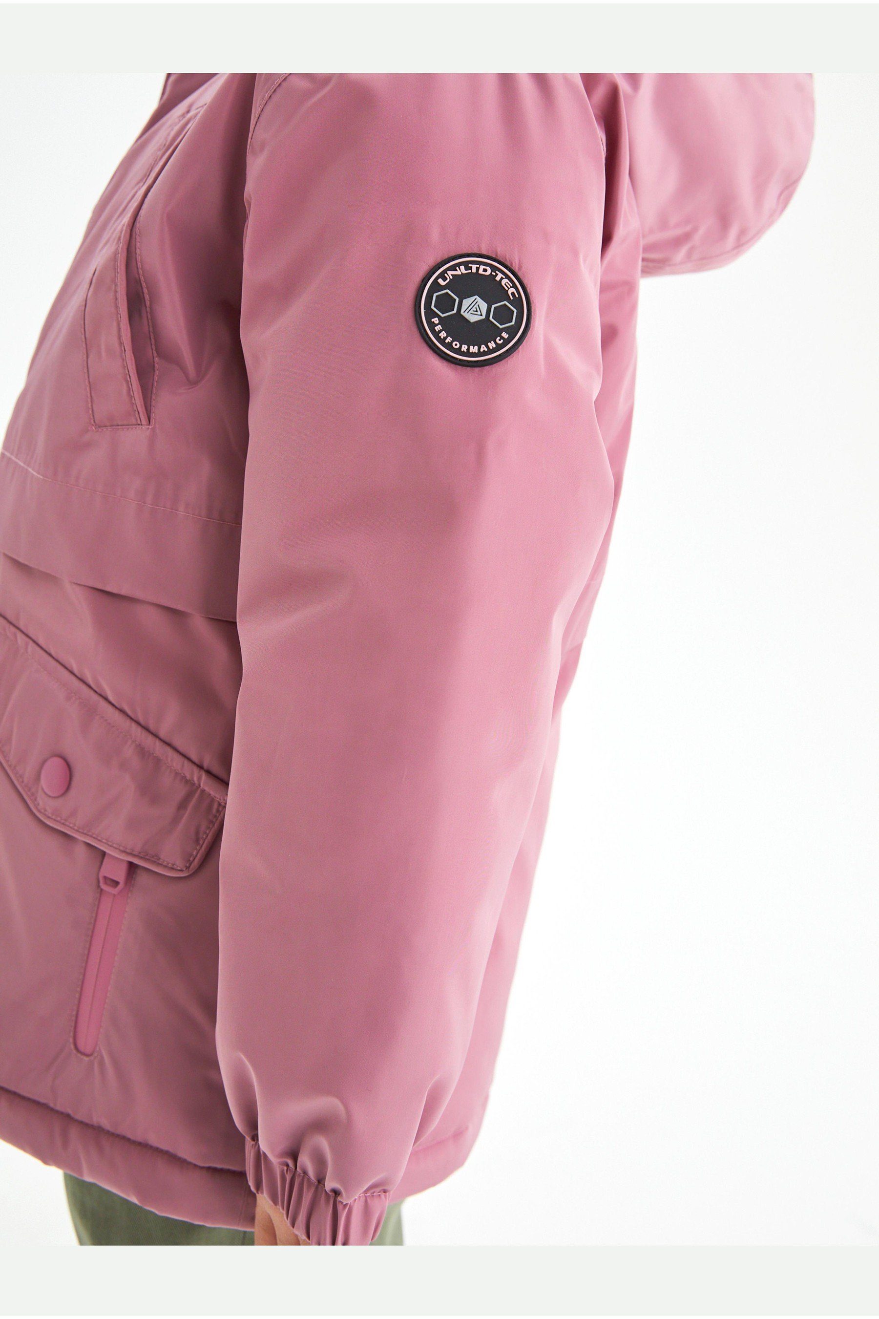 Regenjacke Mantel Wasserdichter, mittelschwerer Pink Next (1-St)