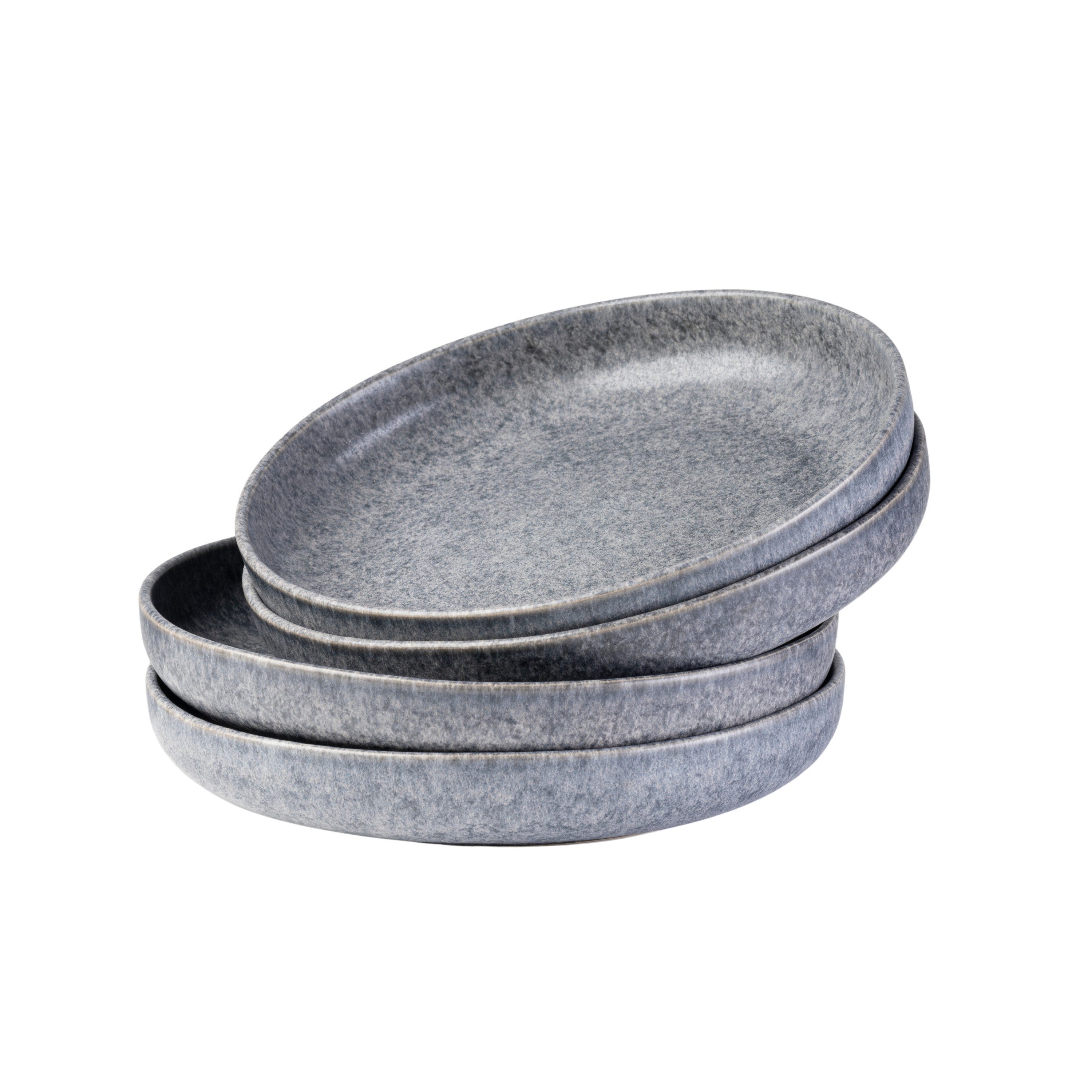 Gipfelstück Suppenteller Moos'N'Stein, (4 St)