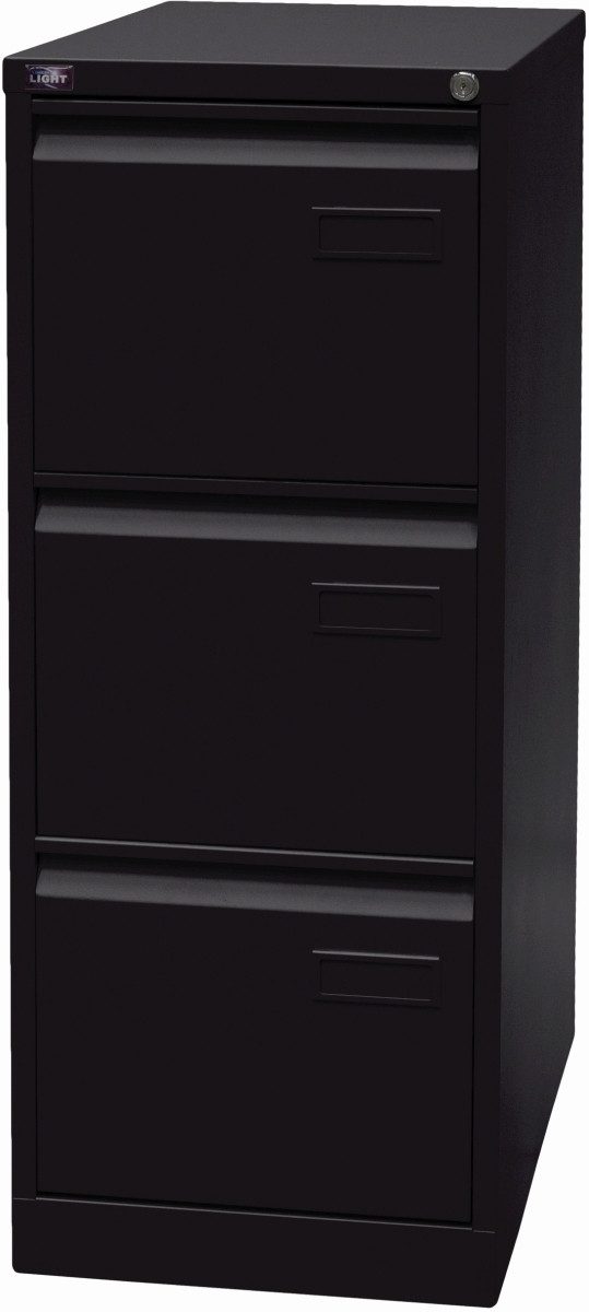 Bisley Hängeregisterschrank Hängeregistraturschrank Light 3 Schübe 1-bahnig schwarz
