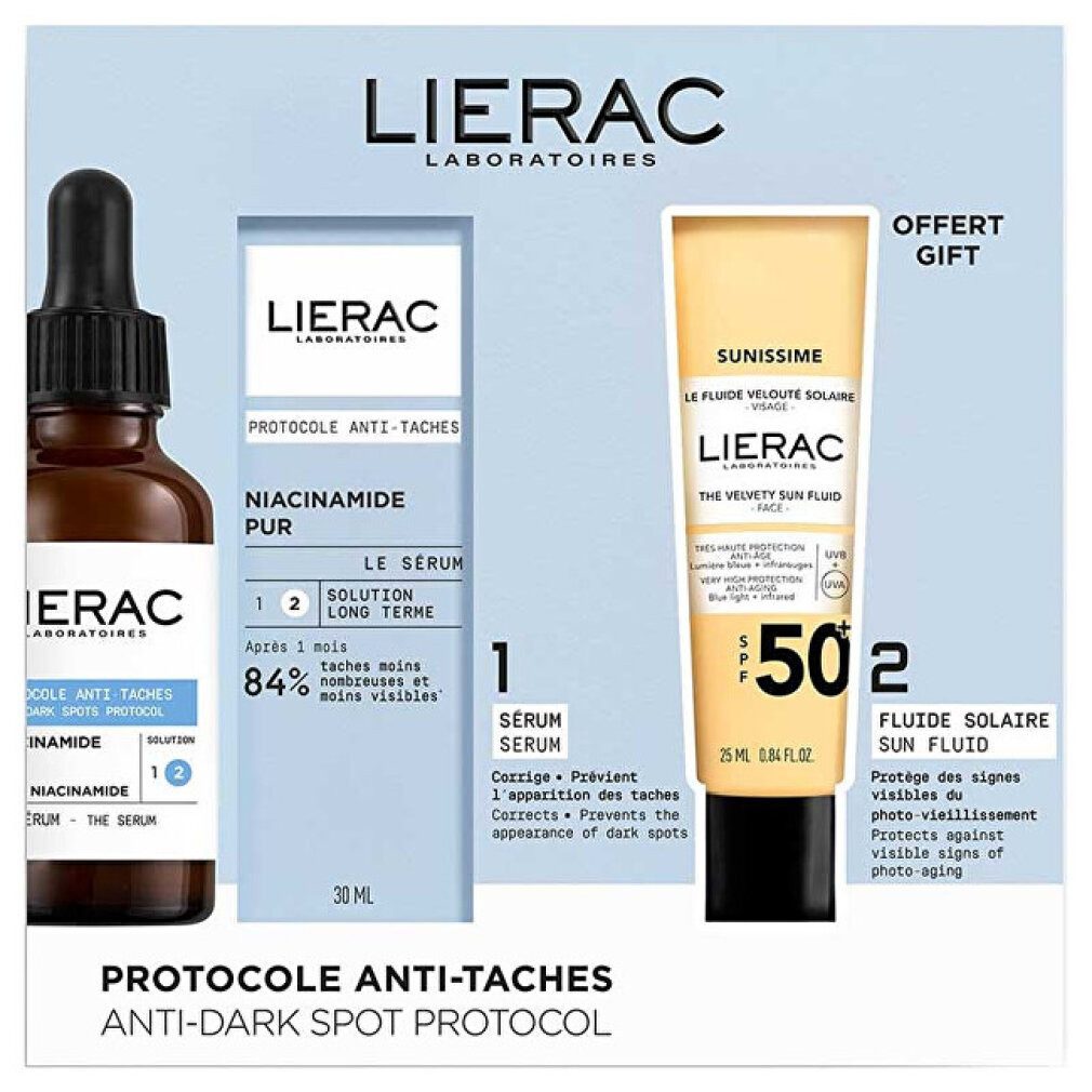 LIERAC Körperpflegemittel 2-teiliges ETUI, FLECKENRESISTENT PROTOCOL