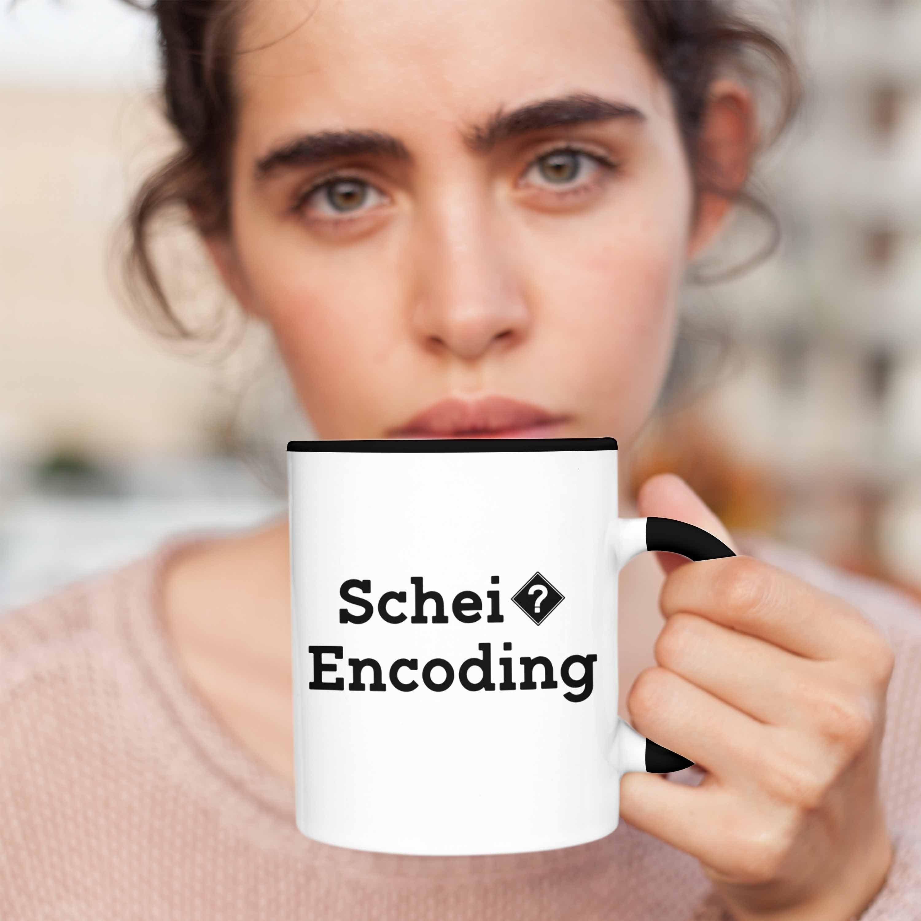 Tasse Geschenk Gesch Tasse Softwareentwickler Coder Nerds Trendation Schwarz für Programmierer