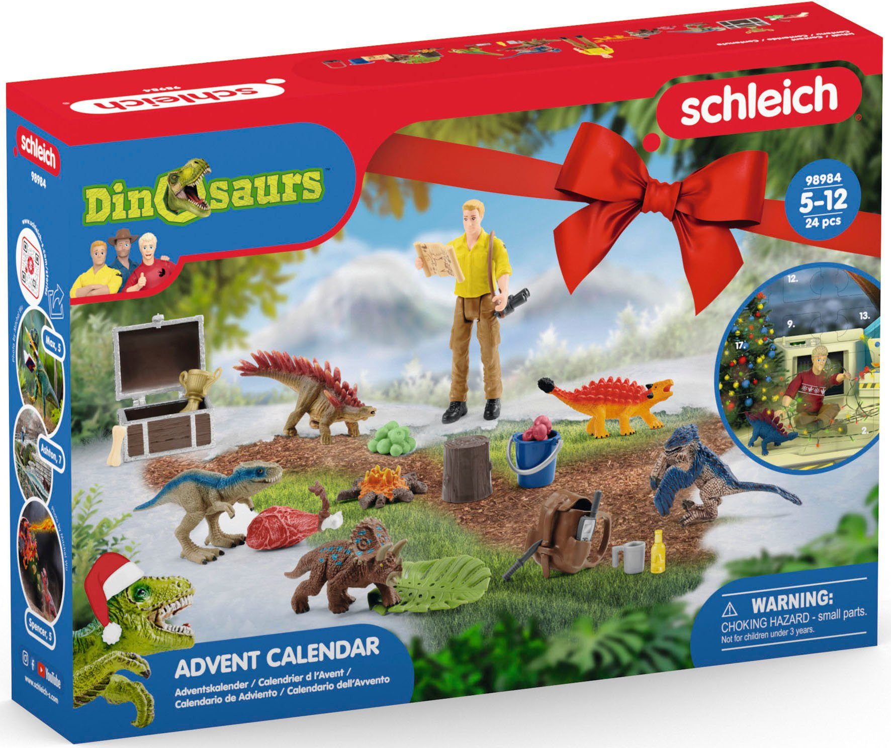 DINOSAURS (24-tlg) 2023 Schleich® Spielzeug-Adventskalender