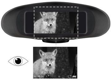 BRESSER Nachtsichtgerät Digital Nachtsichtgerät Binokular 3,5x m. Aufnahme Monochrom