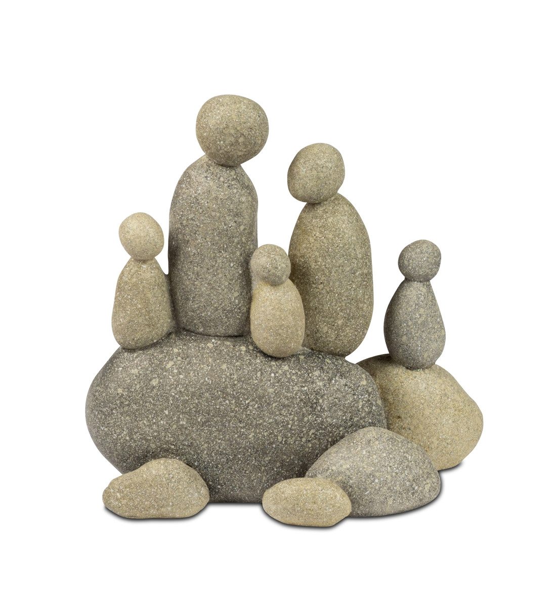 formano Dekofigur Steinmännchen Familie mit drei Kindern 14 cm - Kunststein (1 St)