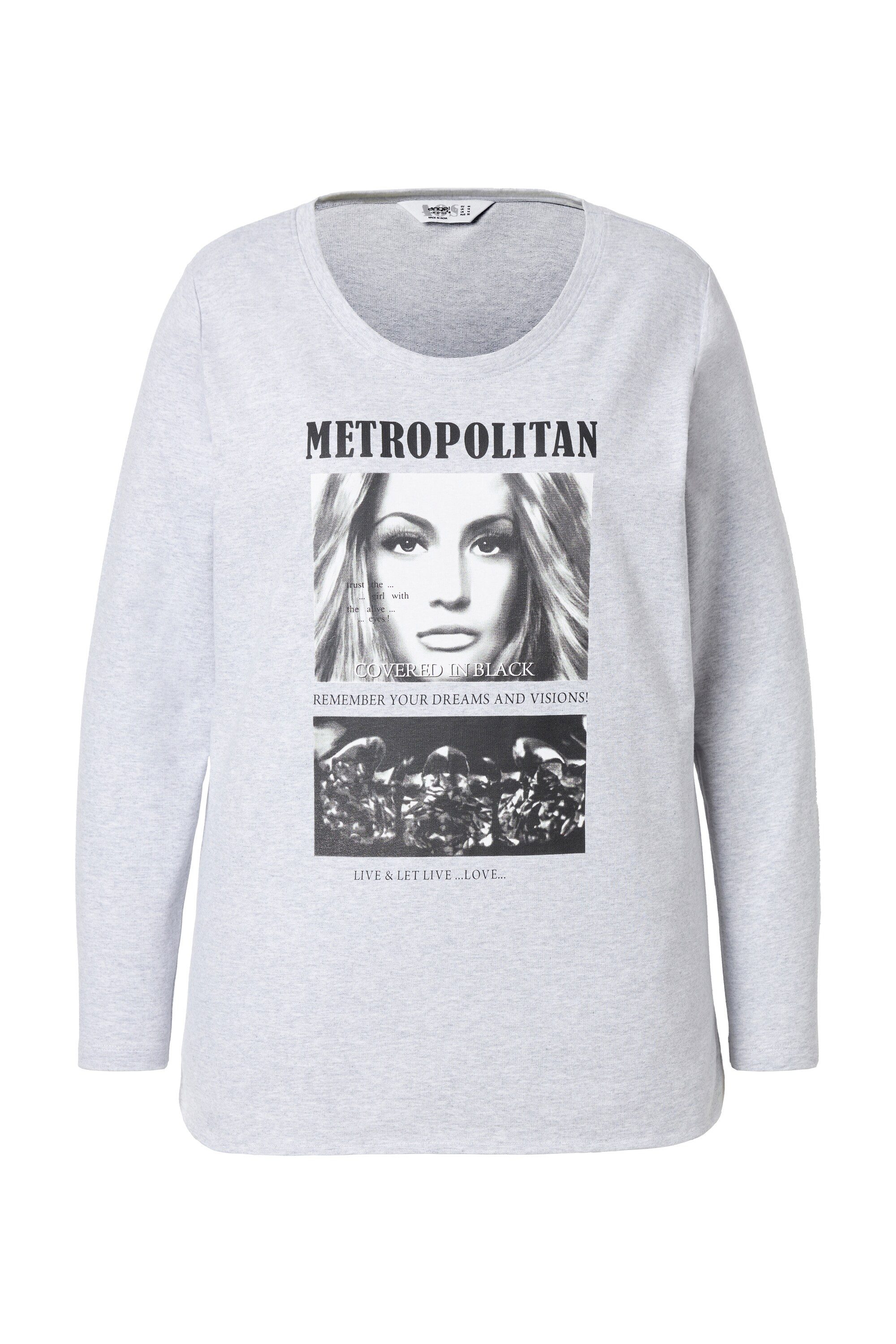 T-Shirt T-Shirt Foto-Print Langarm