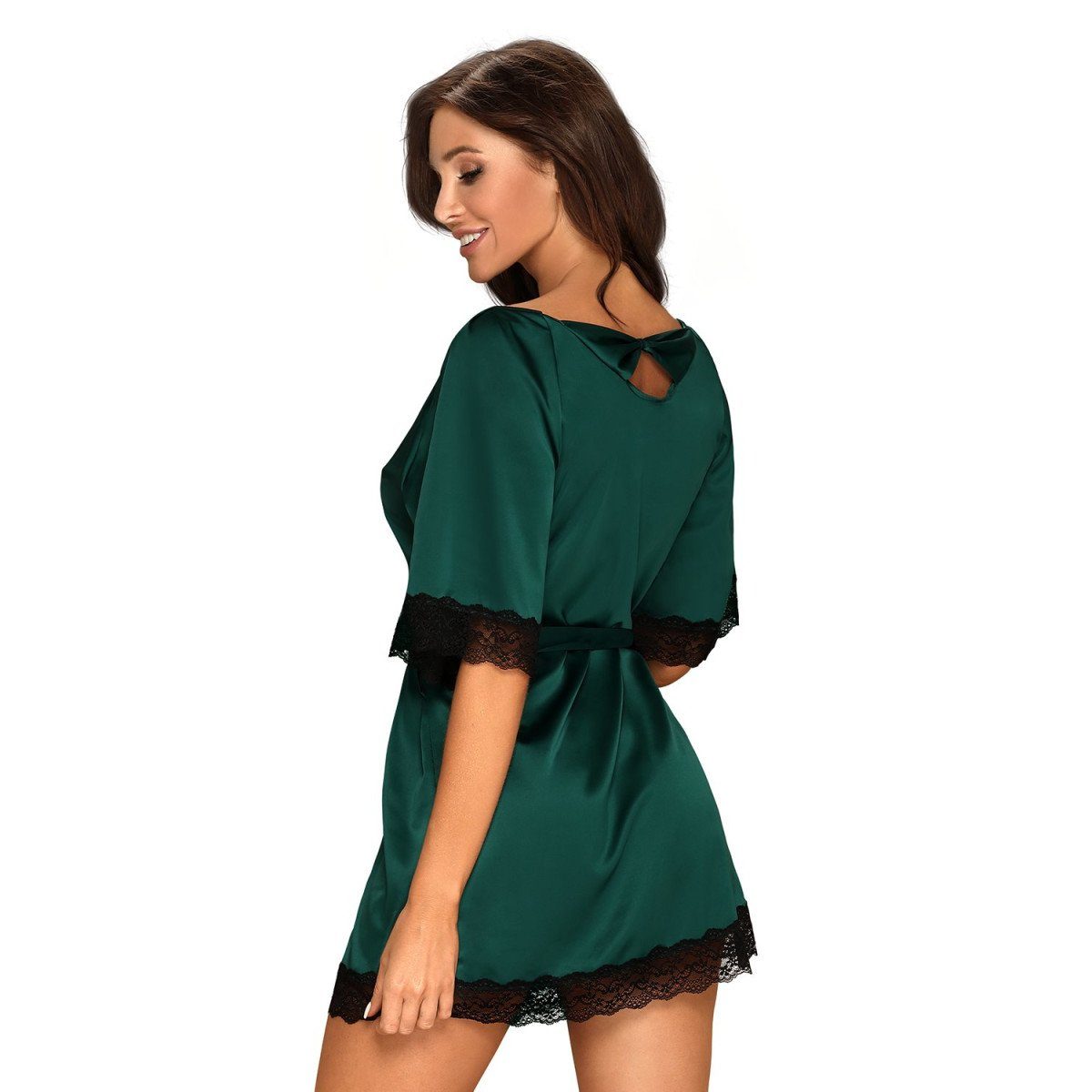 Obsessive - Sensuelia (L/XL,XXL) robe OB green Nachthemd