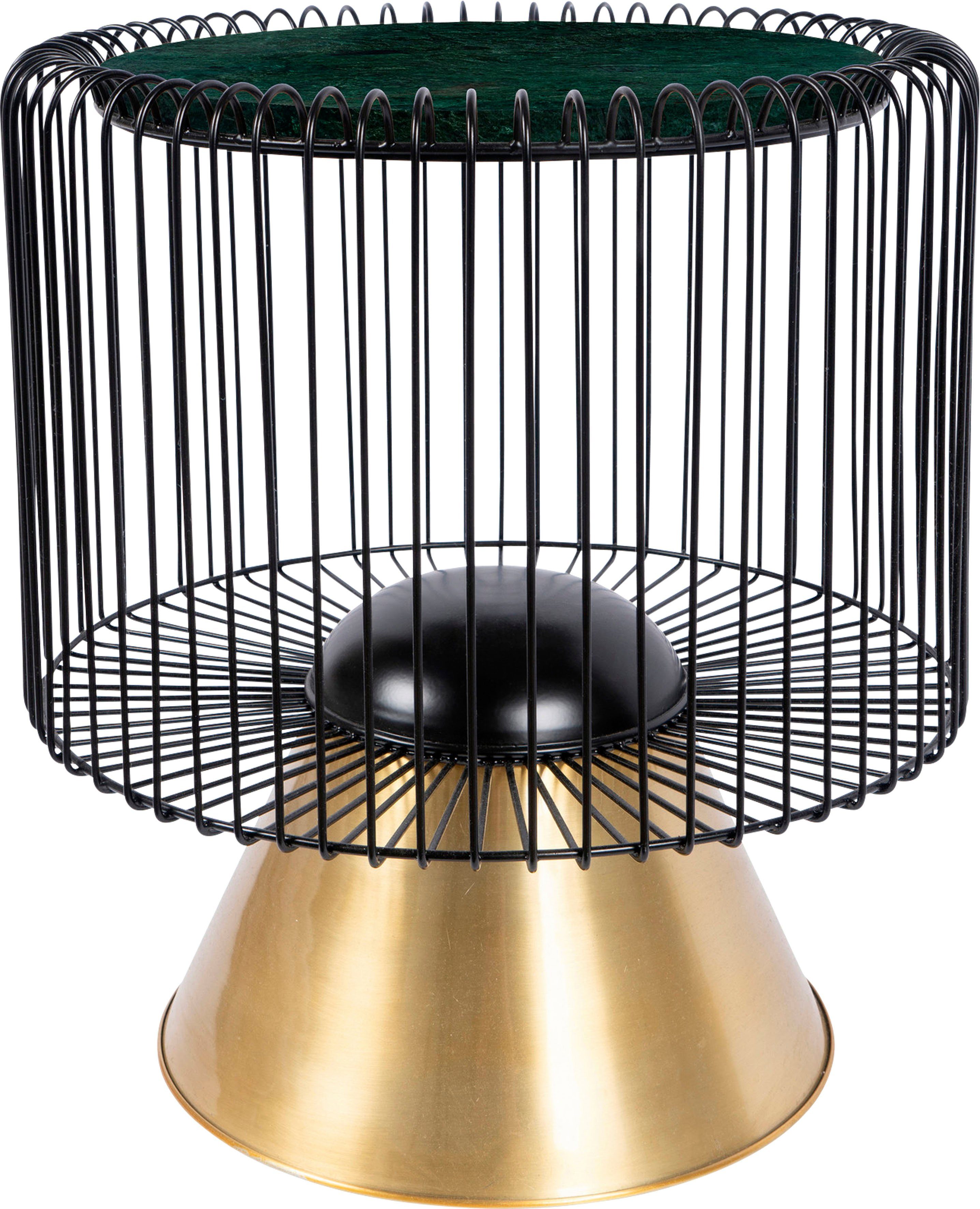 Beistelltisch Malibu 125, Runde Platte aus original Marmor, pflegeleicht