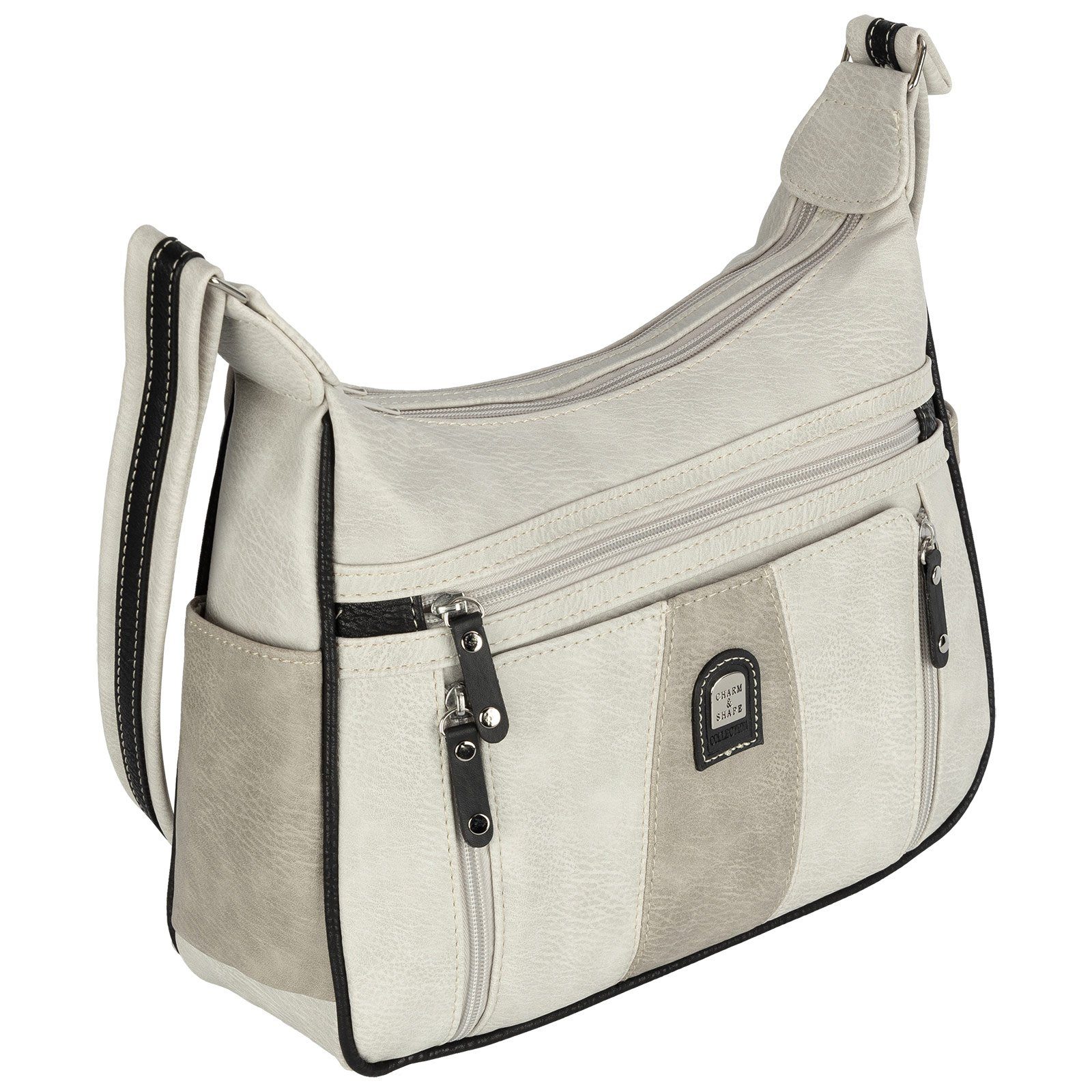 EAAKIE Umhängetasche Damen Tasche Schultertasche Umhängetasche Leder Optik Handtasche, als Schultertasche, Umhängetasche tragbar