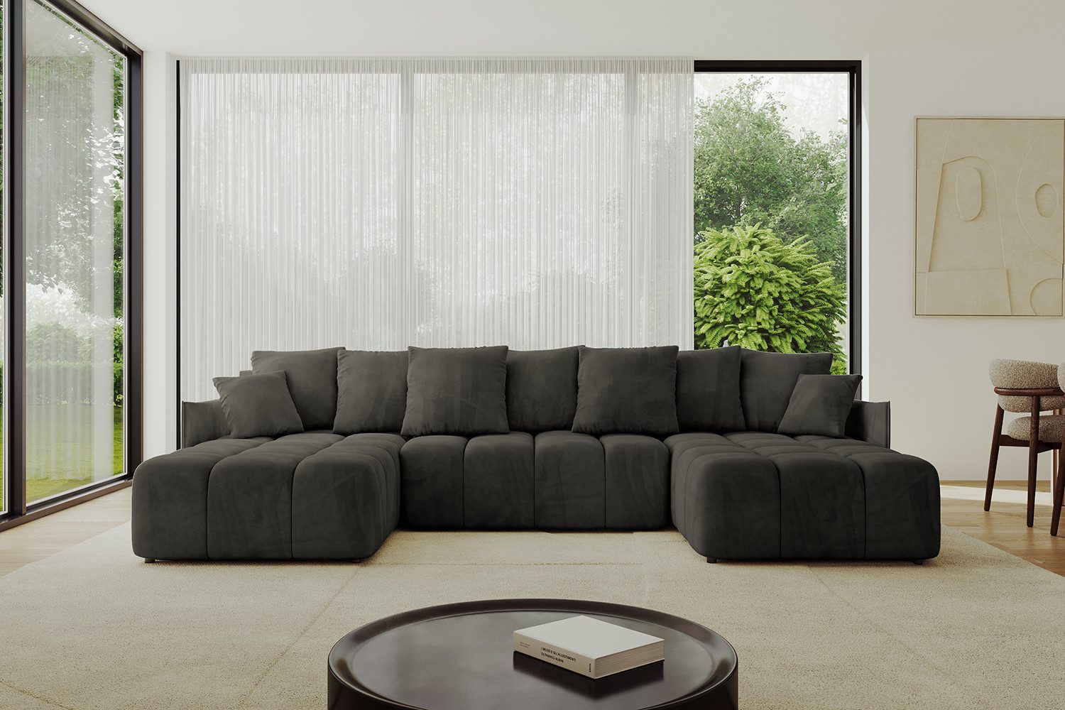 ALTDECOR Wohnlandschaft LONLI-U, Couch mit Schlaffunktion, günstig online kaufen