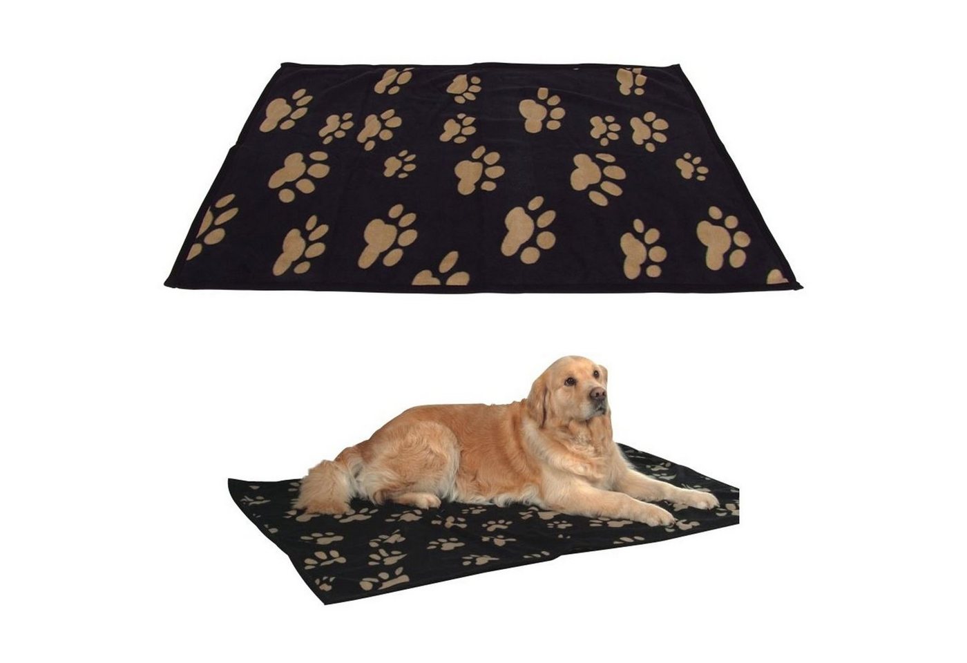 Thumbnail - BURI Tierdecke Heimtierdecke Hundedecke Tierdecke 2 Muster doppelseitig Hunde Katzen