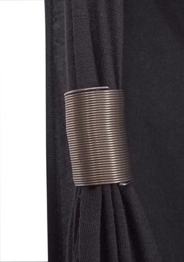 LASCANA Maxikleid mit verstellbarem Ausschnitt und gesmokter Taille, Sommerkleid, Basic