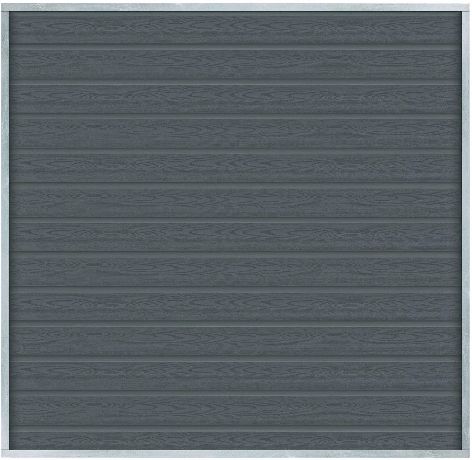 PLUS Sichtschutzelement Artura, (Set), Höhe: 175 cm, Gesamtlänge: 5,75 bis 13,24m, zum Einbetonieren