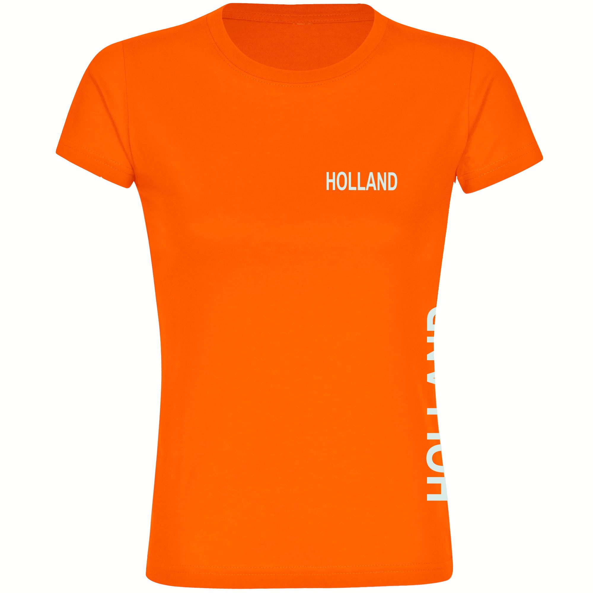 multifanshop T-Shirt Damen Holland - Brust & Seite - Frauen