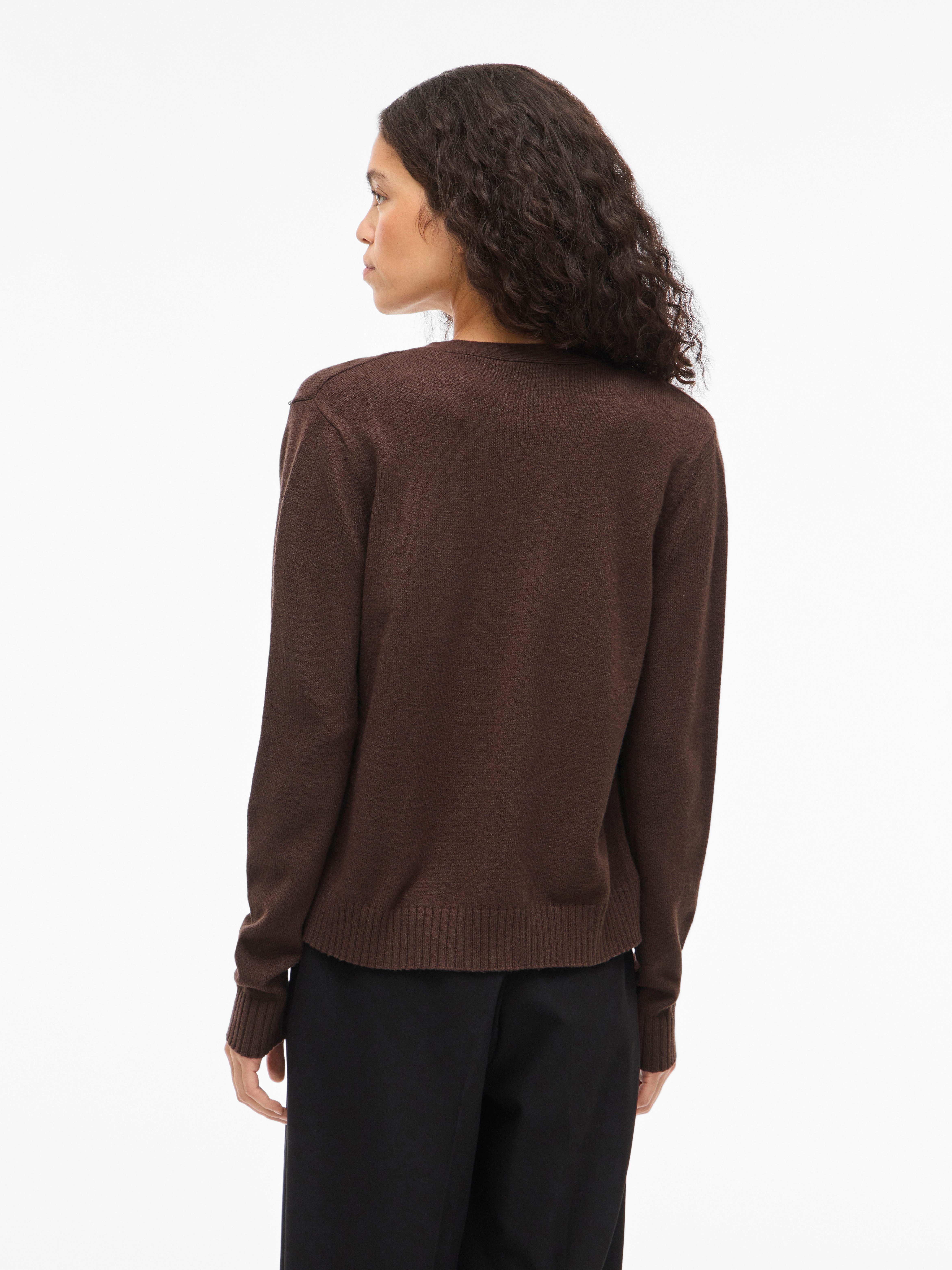 Vila Cardigan VIRIL SHORT L/S KNIT CARDIGAN-NOOS Materialmix, regular fit