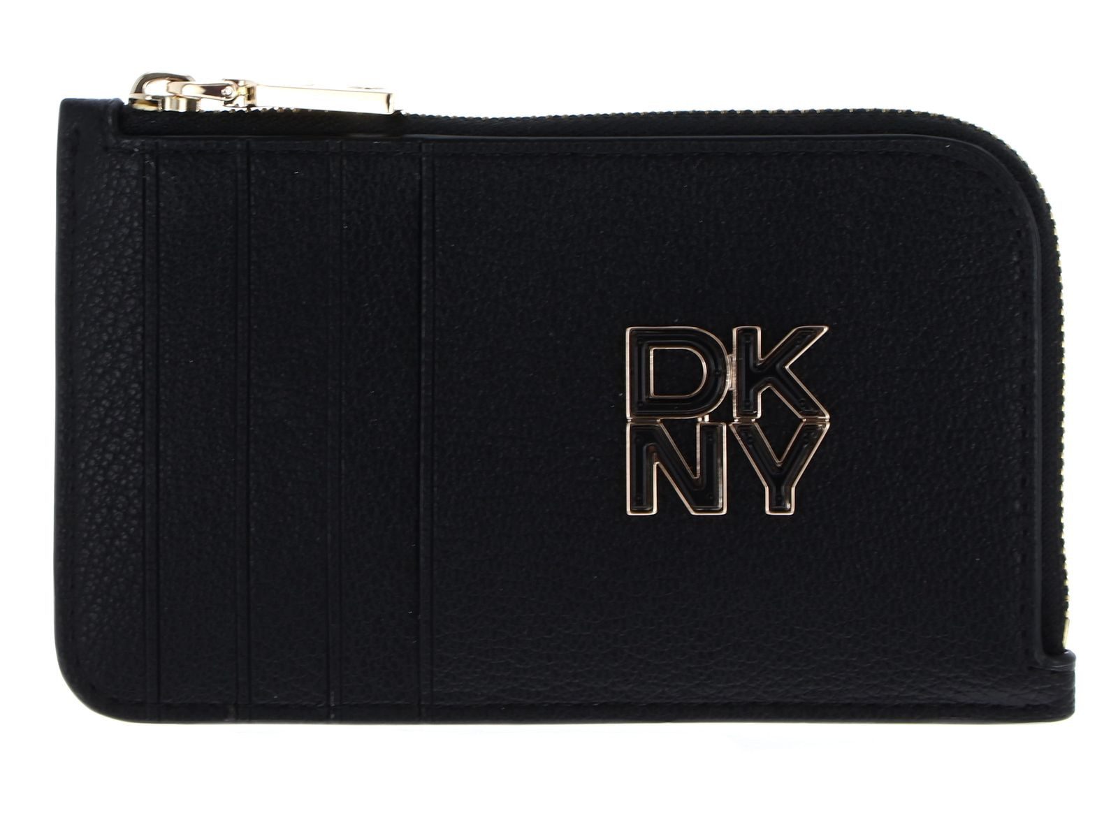 DKNY Kartenetui Zip Card Holder, aus echtem Rindsleder