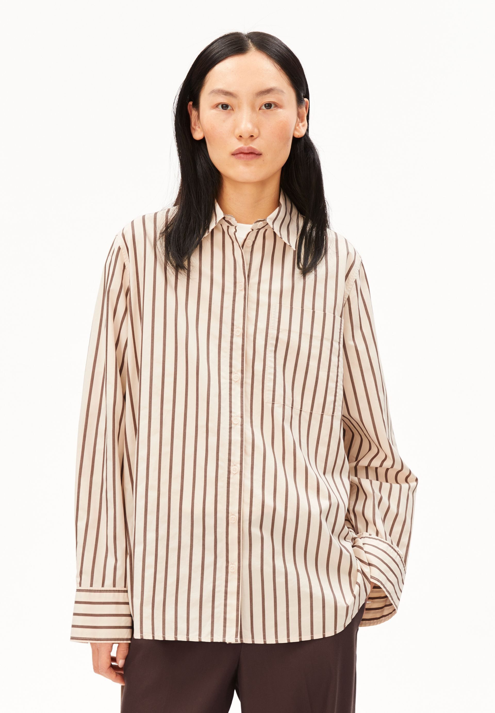 Armedangels Langarmbluse STRIPE Bluse aus 100% Bio-Baumwolle Loose Fit