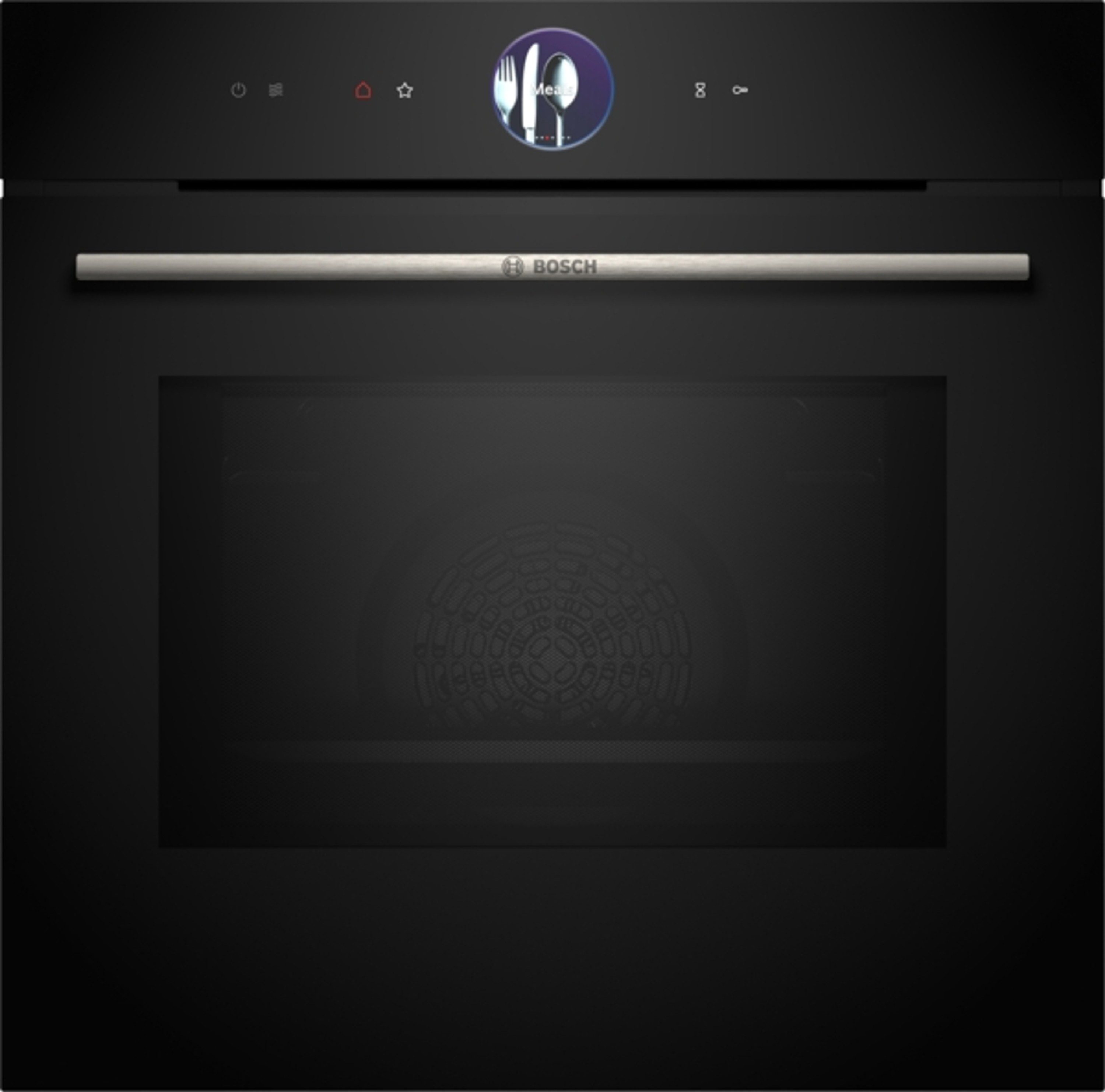 BOSCH Backofen mit Mikrowelle 8 HMG776NB1, mit 1-fach Teleskop Auszug, Pyrolyse