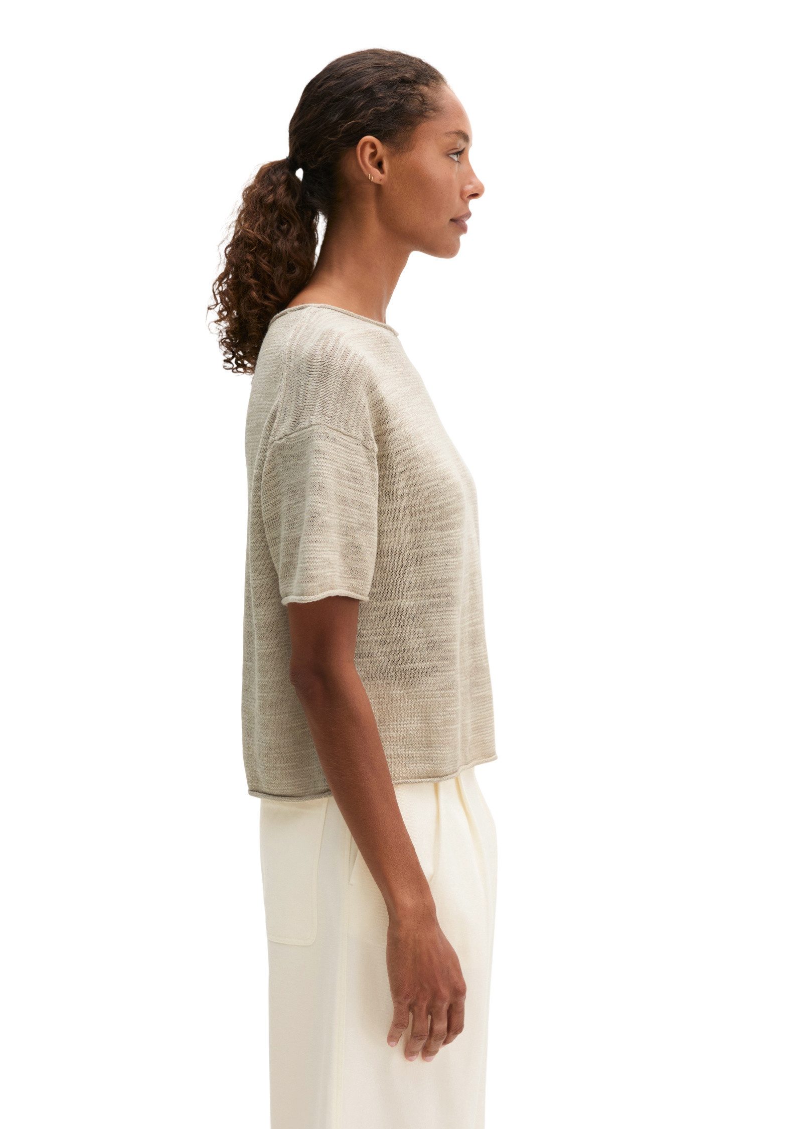 Marc O'Polo Strickpullover aus Leinen-Baumwolle-Mix