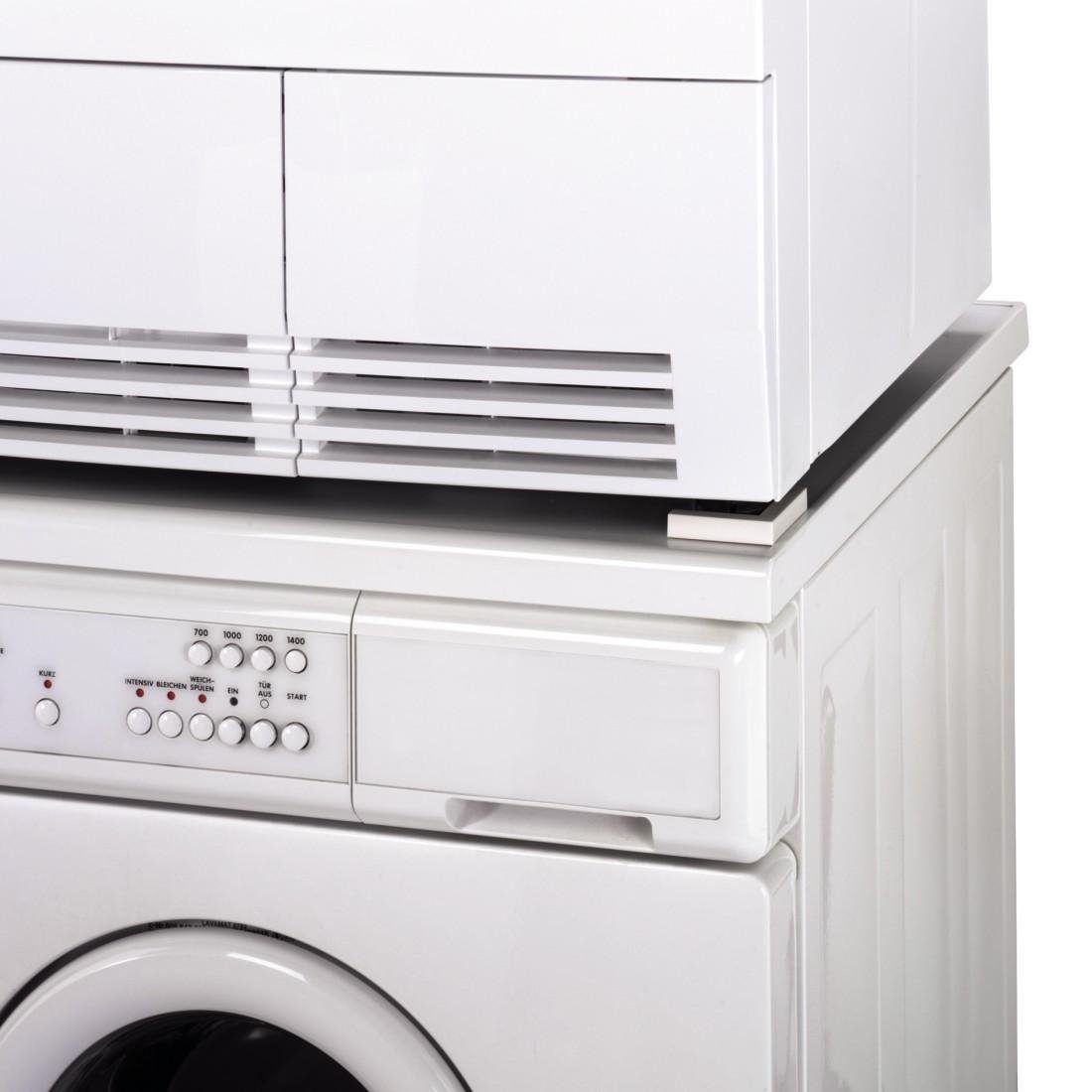 Xavax selbstklebend, u. Waschmaschinen 4er Trockner Aufkleben, zum Trocknerfixierplatten Zwischenbaurahmen Set (4-St), für