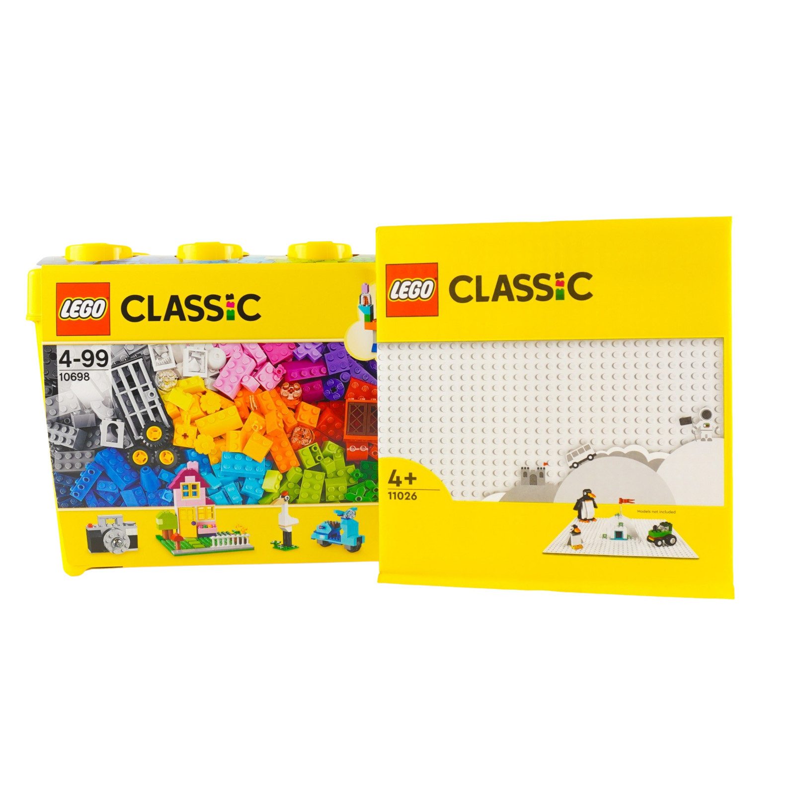 LEGO® LEGO® Classic Bausteine Box gross + 1 weisse Platte - 10698 Teile 791x Spielbausteine, (Bausteine, 791 St., Kreativ-Set), Made in Europe