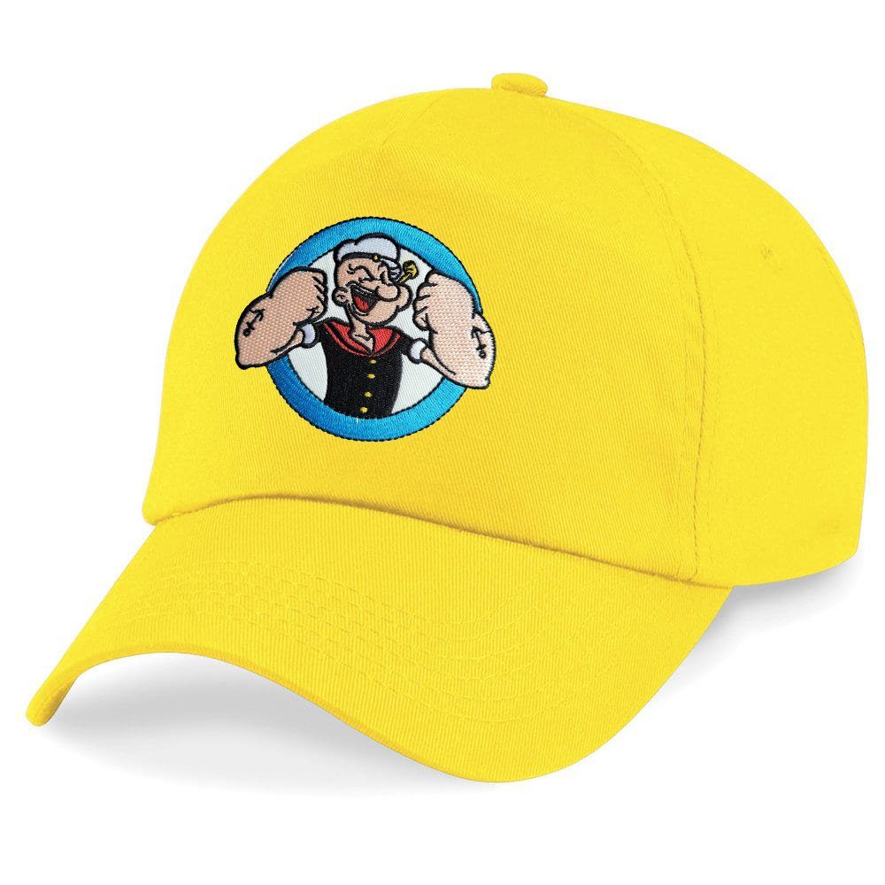 Baseball Cap Kinder Popeye Arm Stick Patch Spinat Stark Fitnes Gym