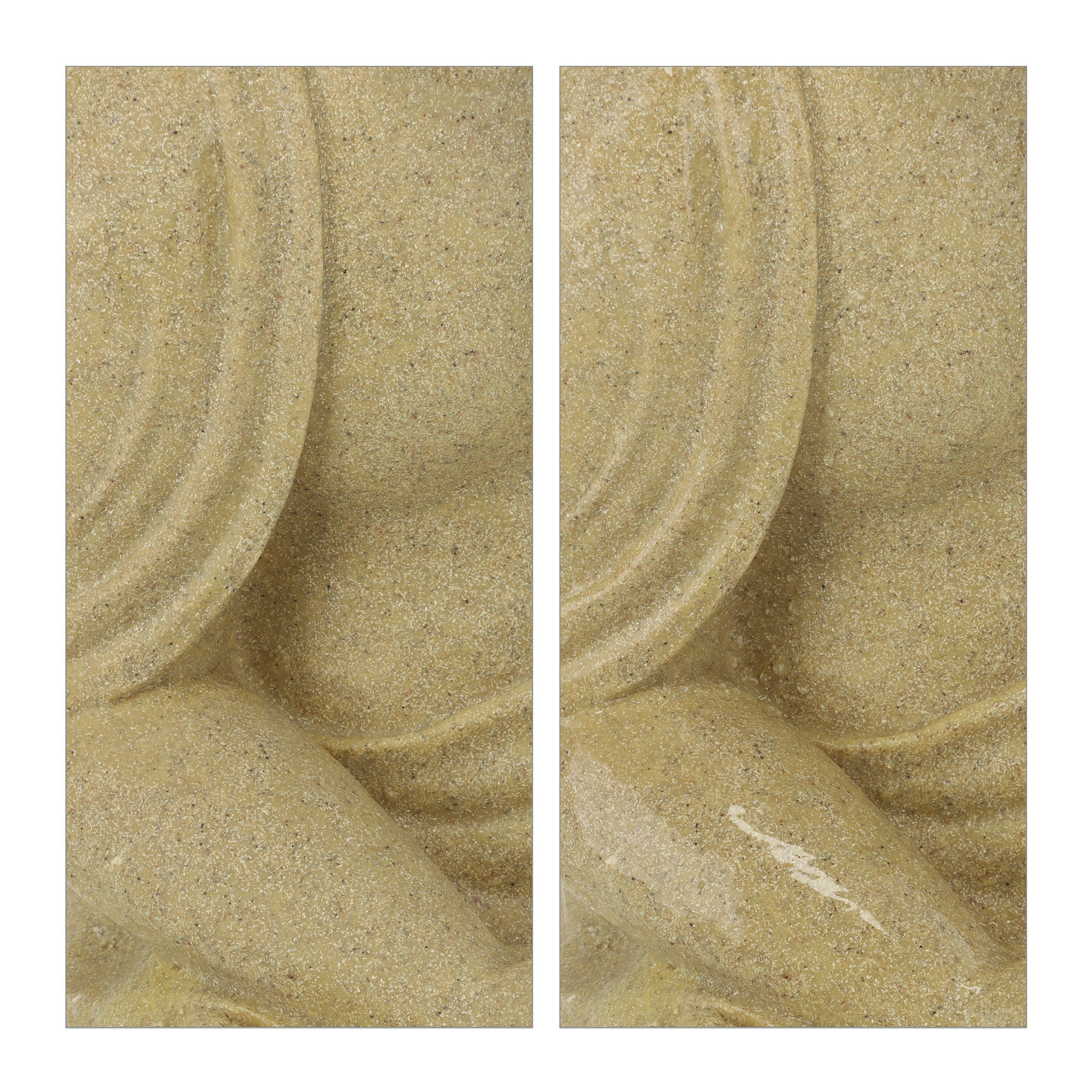 70 Beige Buddhafigur relaxdays Figur Buddha Sand cm,