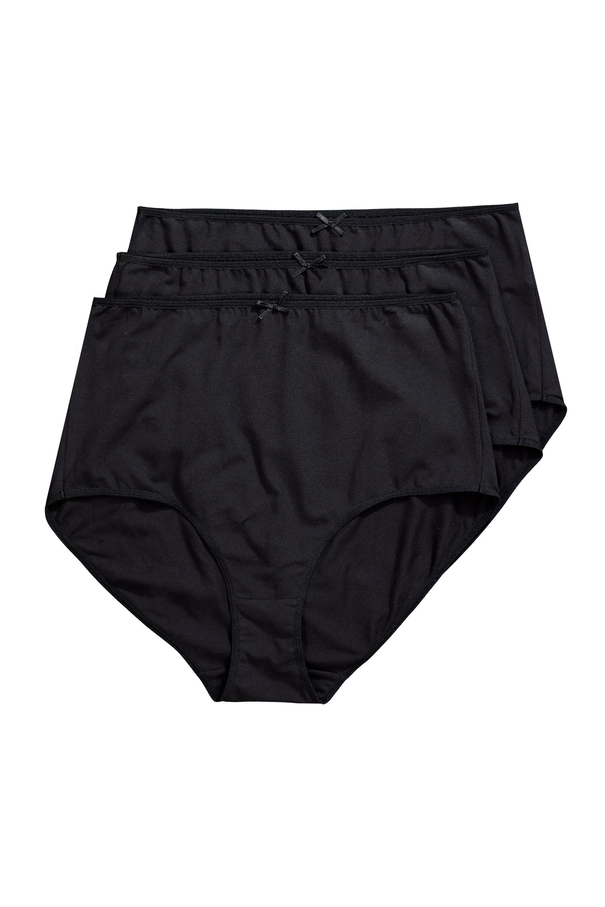 Ulla Popken Slip Maxislips 3er-Pack einfarbig