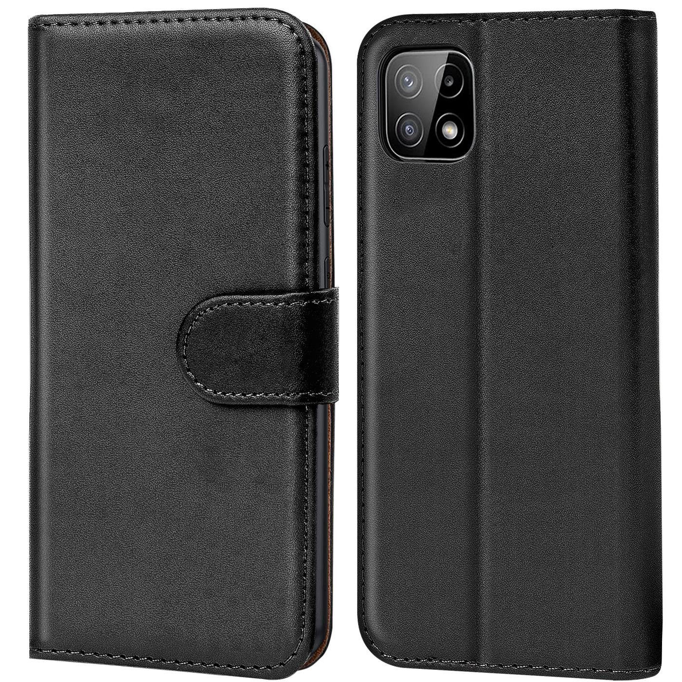 CoolGadget Handyhülle Book Case Handy Tasche für Samsung Galaxy A22 5G 6,6 Zoll, Hülle Klapphülle Flip Cover für Samsung A22 5G Schutzhülle stoßfest