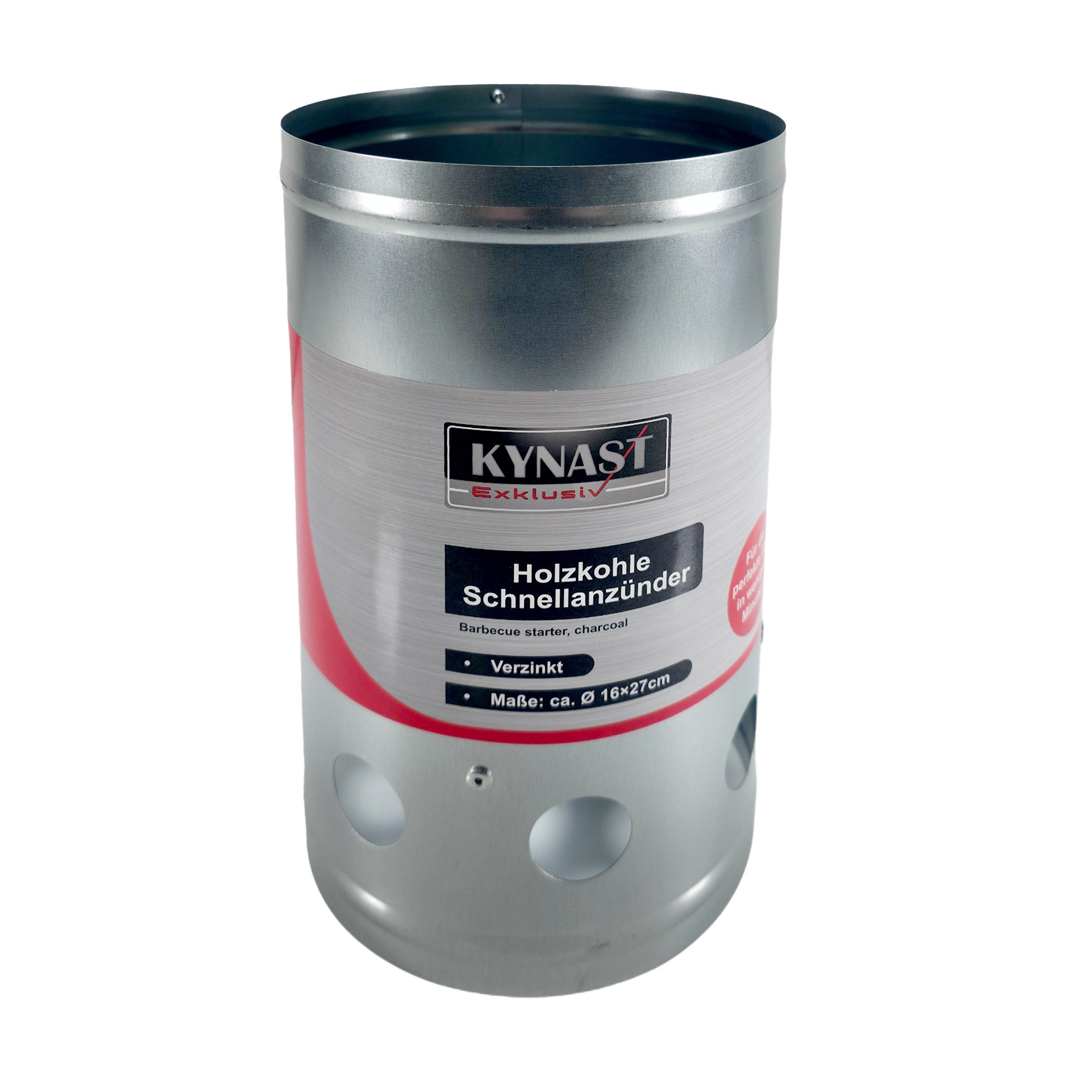 Kynast Grillanzünder Grill-Schnellanzünder Ø 16 x 27 cm – Anzündkamin – Verzinkt