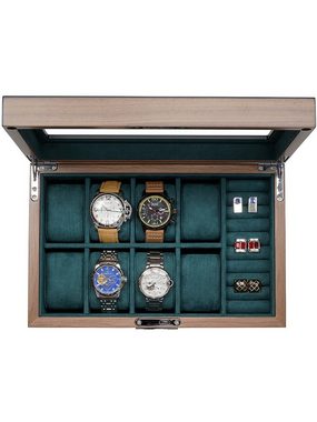 Rothenschild Uhrenbox Rothenschild Uhrenbox Walnuss RS-2442-W für 8 Uhre