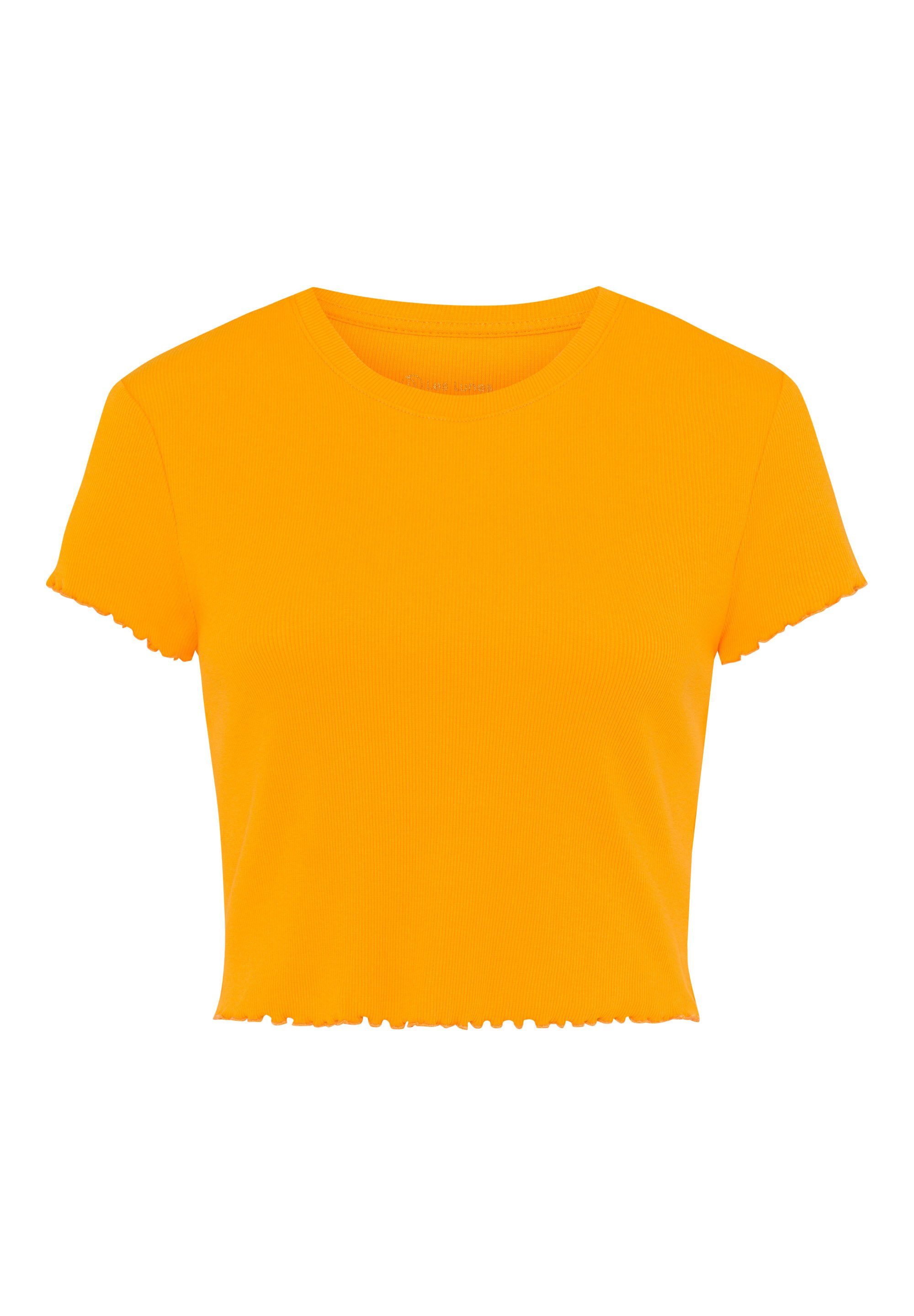 Les Lunes T-Shirt April Wellensaum, Ripp-Material, günstig online kaufen