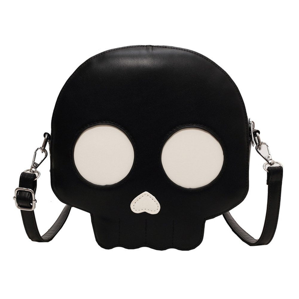 Coonoor Umhängetasche Halloween Skelett Schultertaschen Gothic Tasche Handtasche