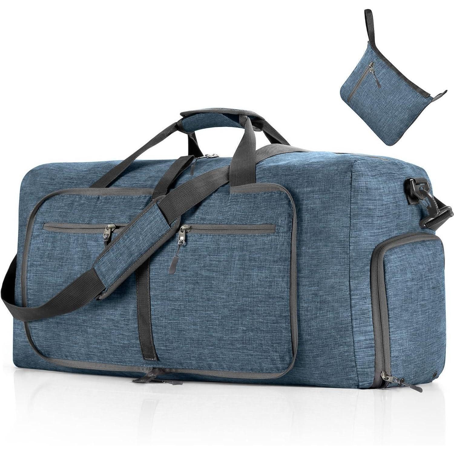 Reisetasche Reisetasche 115L Falttasche Schuhfach Camping Fitness Blau C Blau 115L