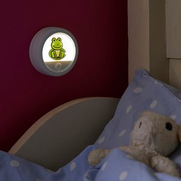 Northpoint LED Nachtlicht LED Kindernachtlicht mit Bewegungsmelder Dimmfunktion mit Akku Frosch