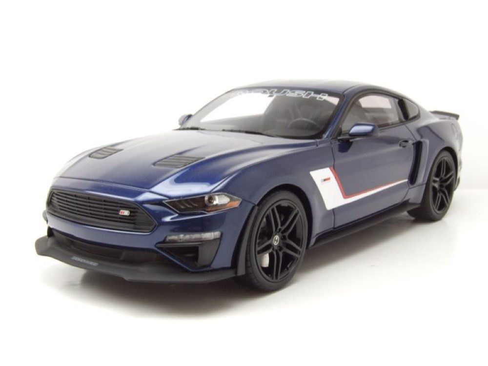 GT Spirit Modellauto Roush Stage 3 Ford Mustang 2019 dunkelblau, Maßstab 1:18