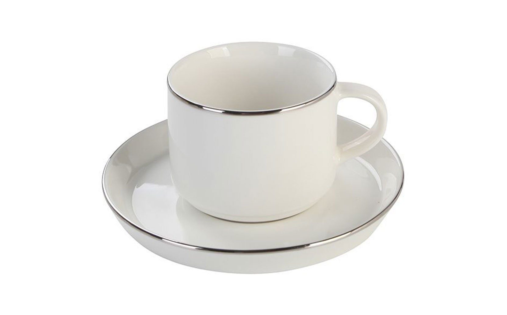 Özberk Tasse Lunel, Porzellan, Genussvolles 12-tlg. Espresso-Set, ideal für 6 Kaffeefreunde