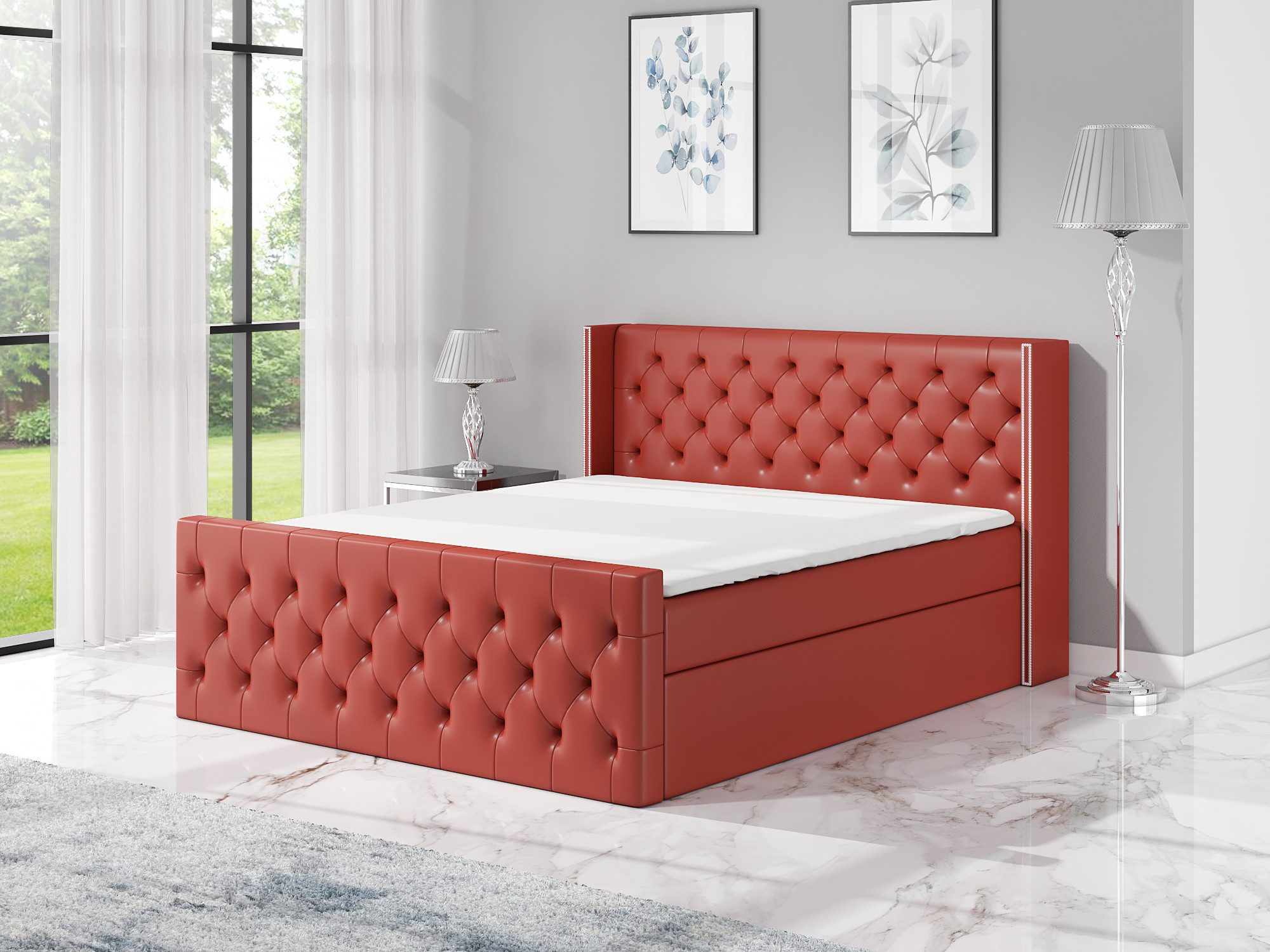 A&J MöbelLand GmbH Boxspringbett LUNA mit günstig online kaufen