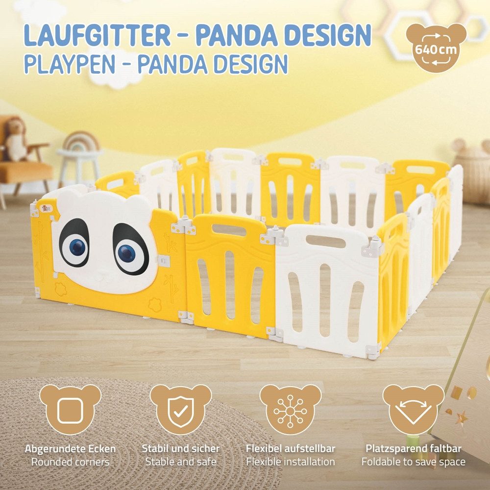 Joyz Laufgitter Laufstall Baby Krabbelgitter faltbar Absperrgitter Zaun Bab günstig online kaufen