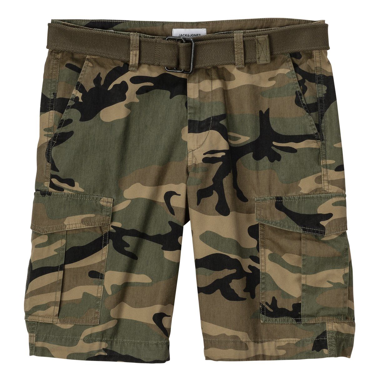 Jack & Jones Cargoshorts Übergrößen Jack & Jones Canvas Cargoshorts Camouflageoptik