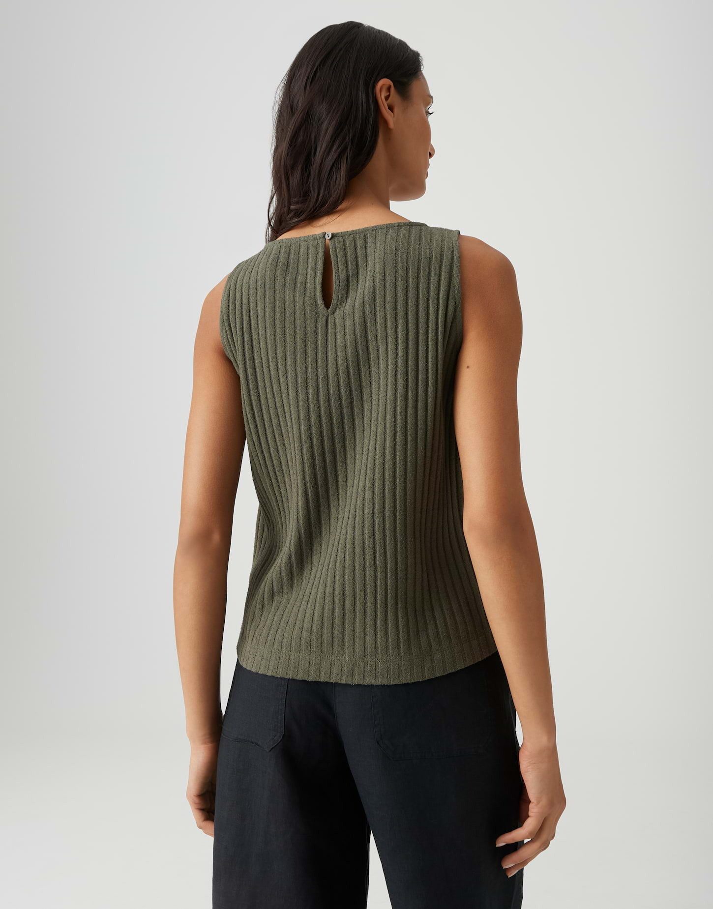 OPUS Shirttop Ipoma slit aus weichem Jersey mit Rippstruktur Seitenschlitze sorgen für angenehme Bewegungsfreiheit