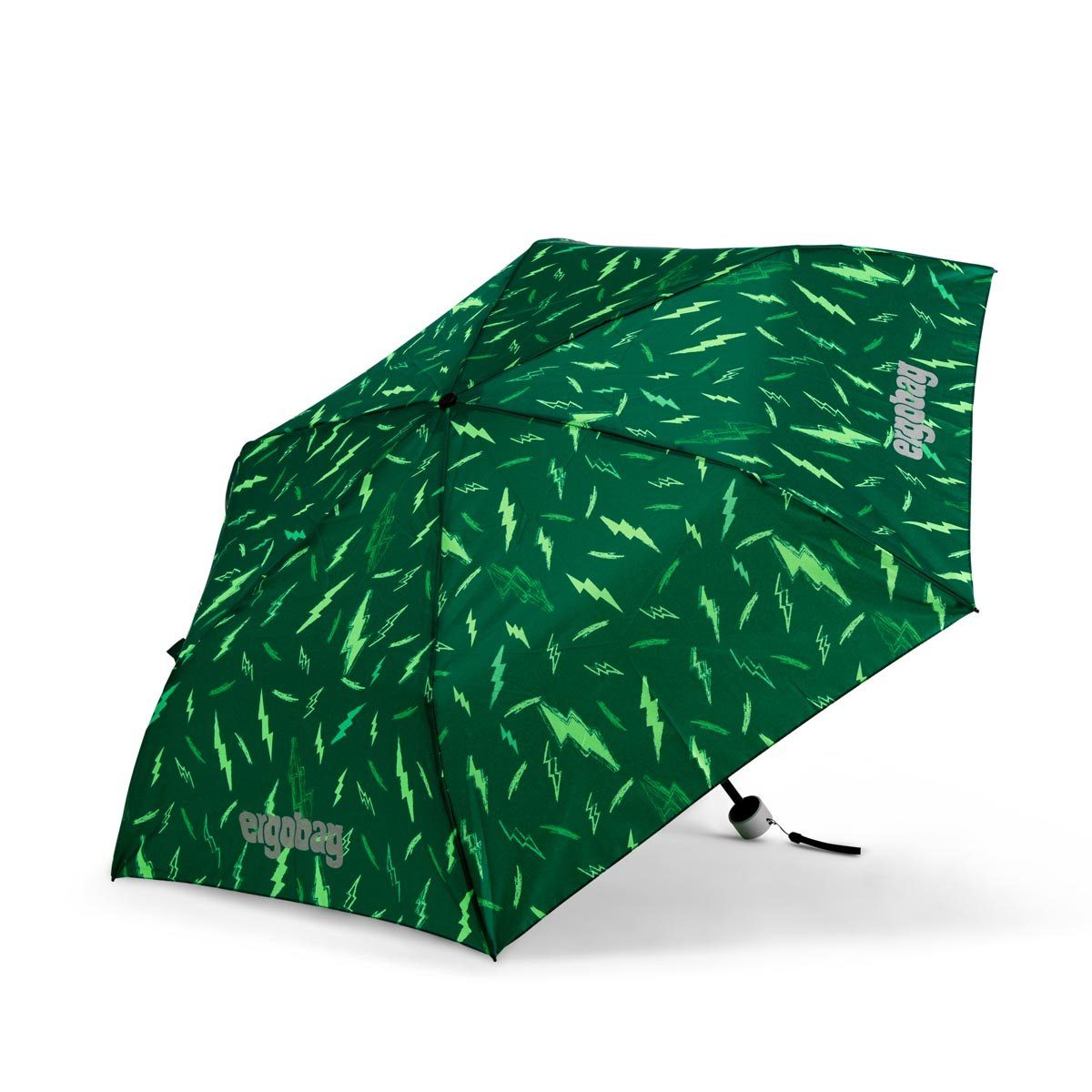 ergobag Taschenregenschirm Refektierend Kinder-Regenschirm, Bärtastisch