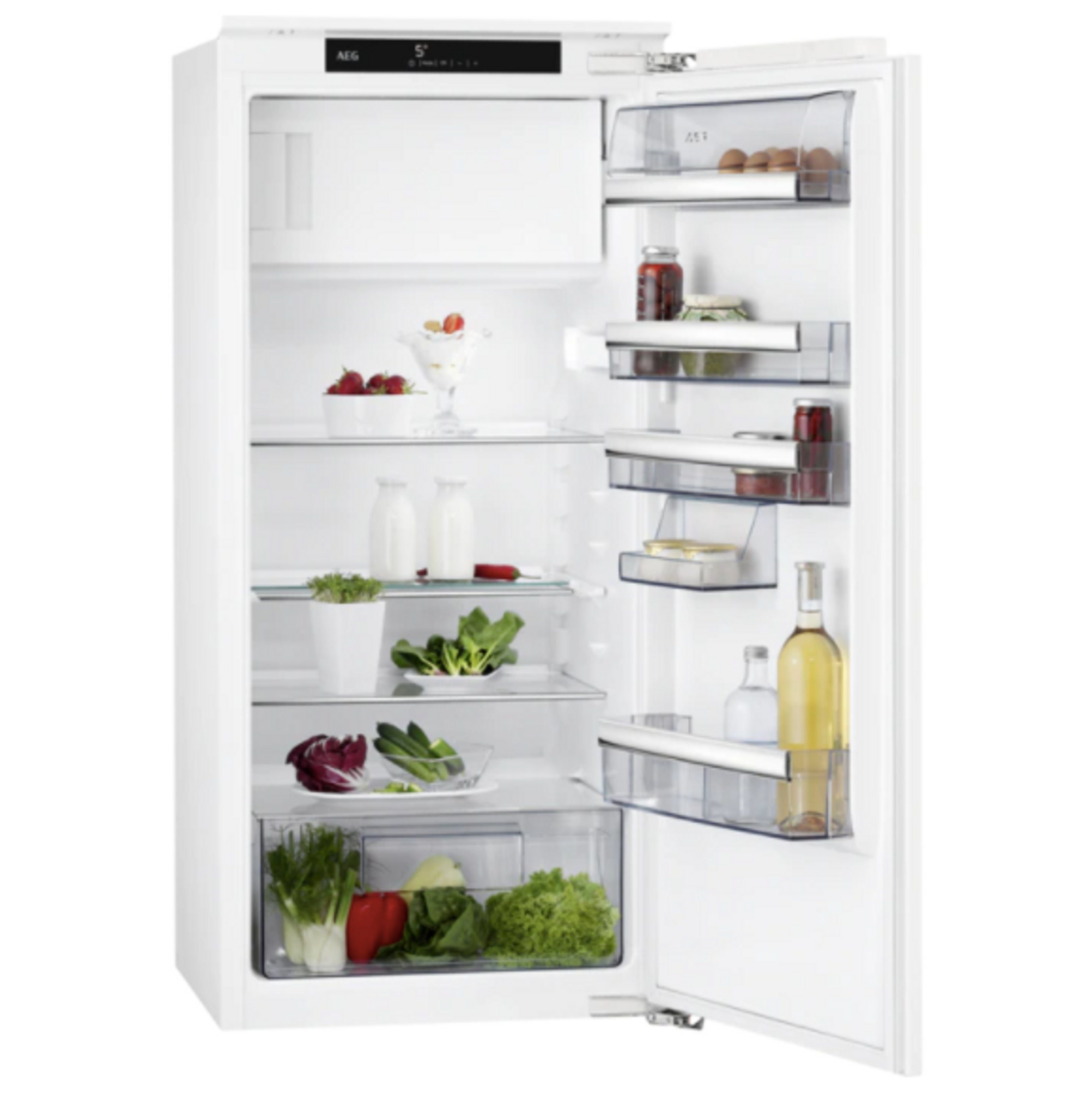 55.6 cm Einbaukühlschrank breit hoch, 122.4 cm SFE812E1AC, AEG