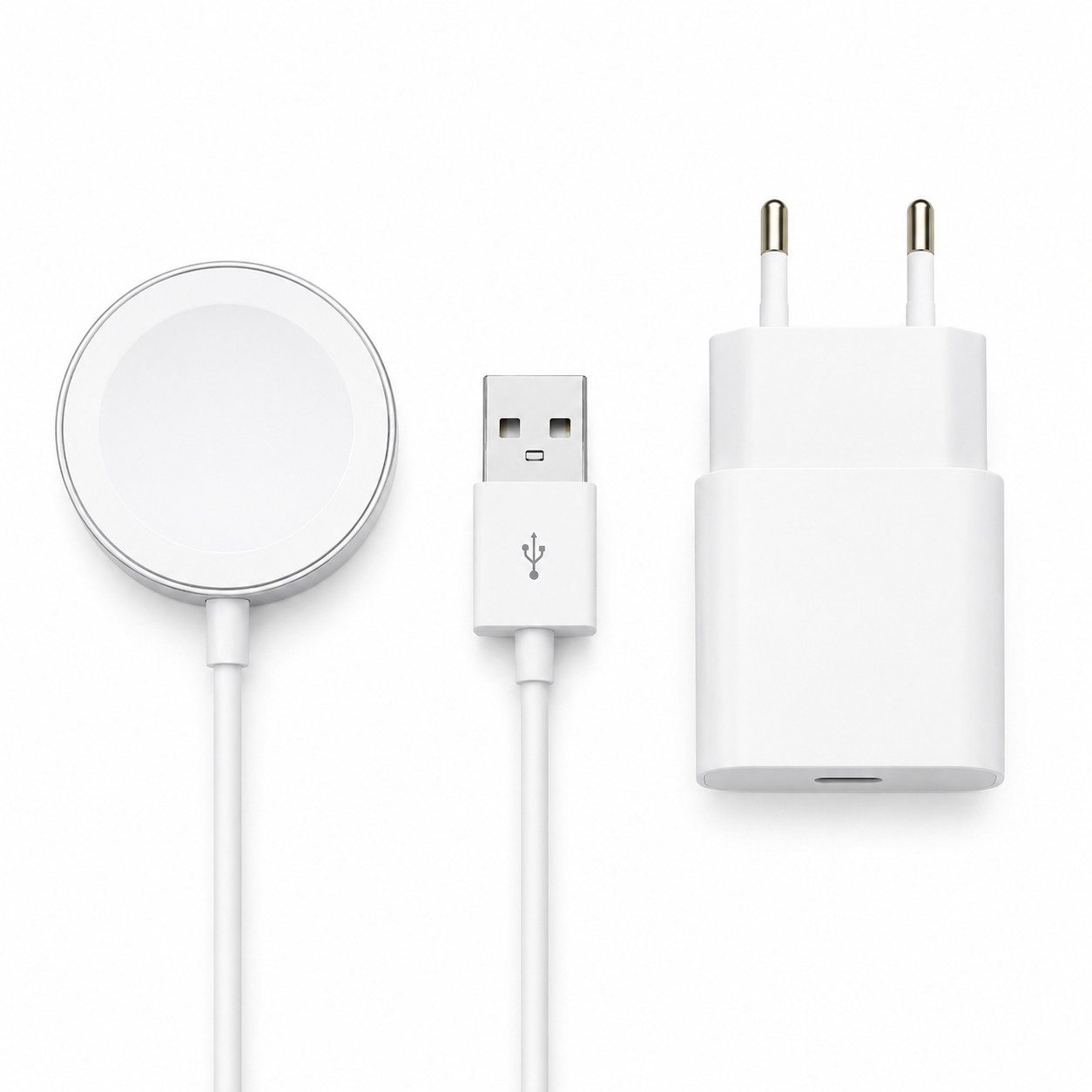 Ventarent Ladeset für Apple Watch mit magnetischem Ladekabel USB-Ladegerät (2000 mA, Set, Apple Watch Ladekabel + USB-Netzteil, Magnetische Ladefunktion, Apple Watch kompatibel, Set, Netzteil inkl)