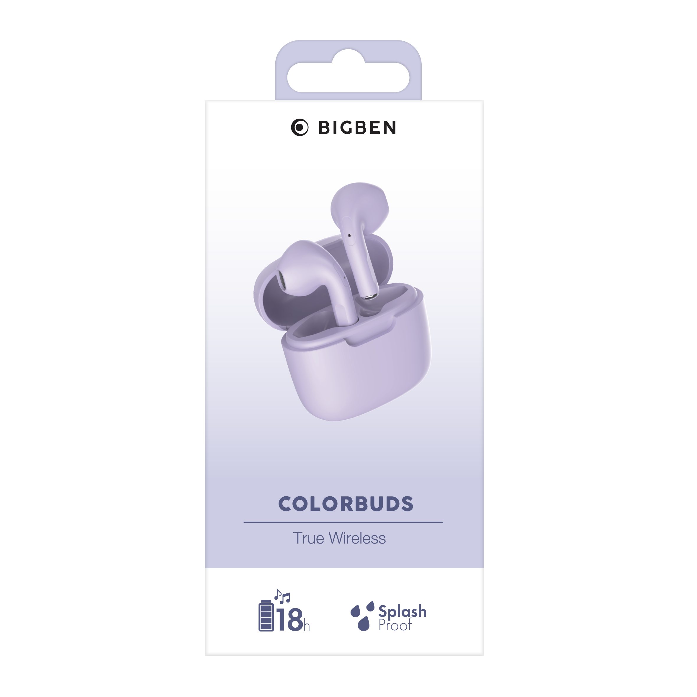 BigBen ColorBuds violet In-Ear-Kopfhörer