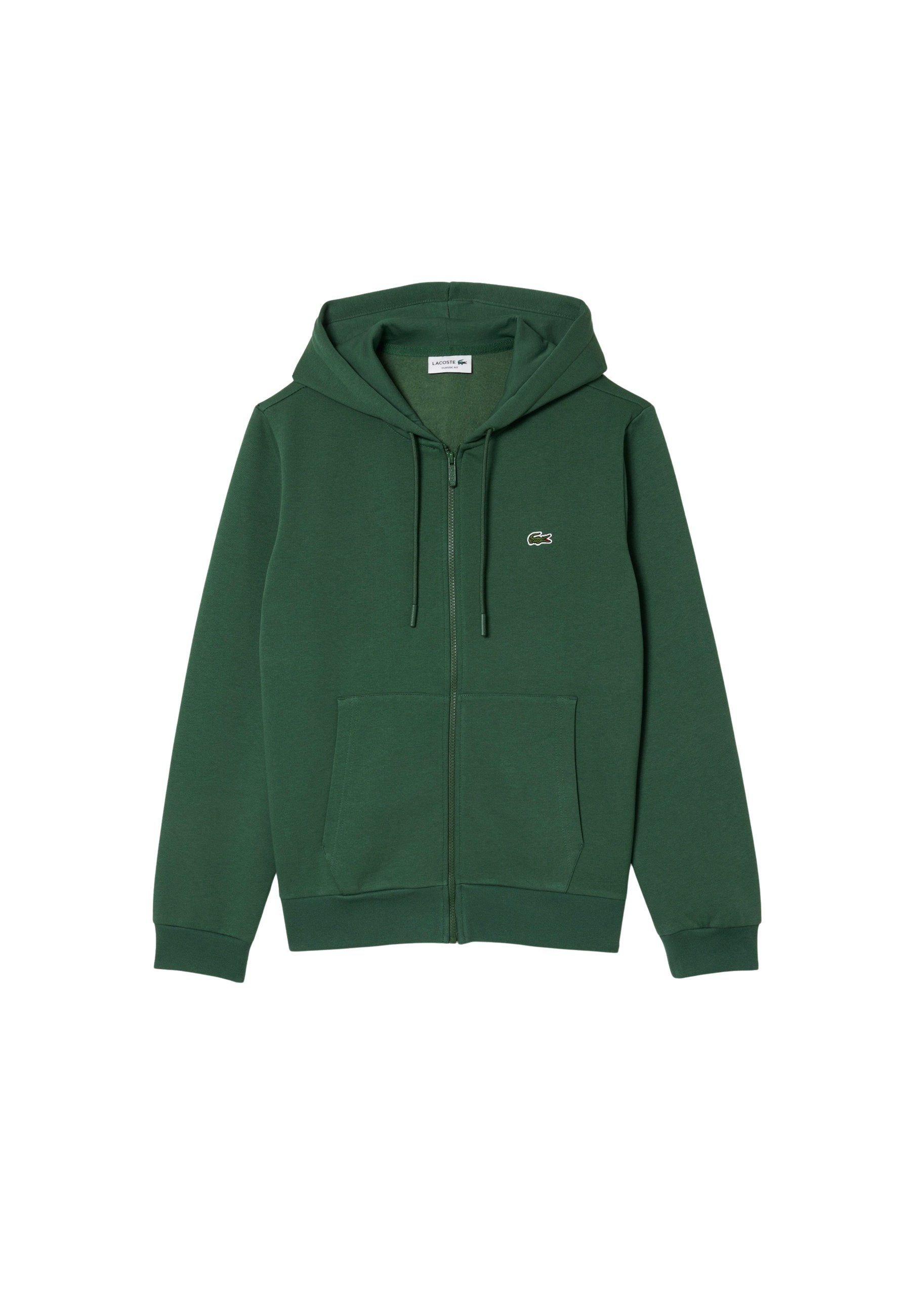 Lacoste Kapuzensweatjacke Sweatjacke Zip Hoodie Sweatshirt mit (1-tlg) SMI sequoia