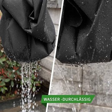 Woltu Unkrautvlies, Unkrautvlies Gartenvlies Wasserdurchlässig schwarz