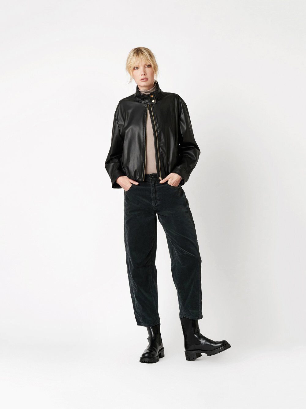 ROSNER Boyfriend-Hose Mara_391 (1-tlg) aus edel schimmerndem Samt günstig online kaufen