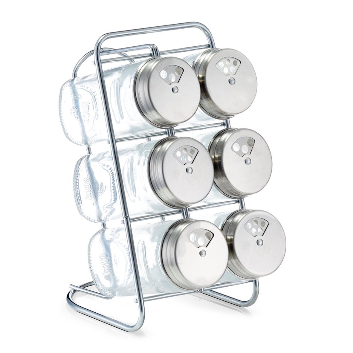 Zeller Present Gewürzregal Gewürzständer-Set, 7-tlg., Glas/Edelstahl günstig online kaufen