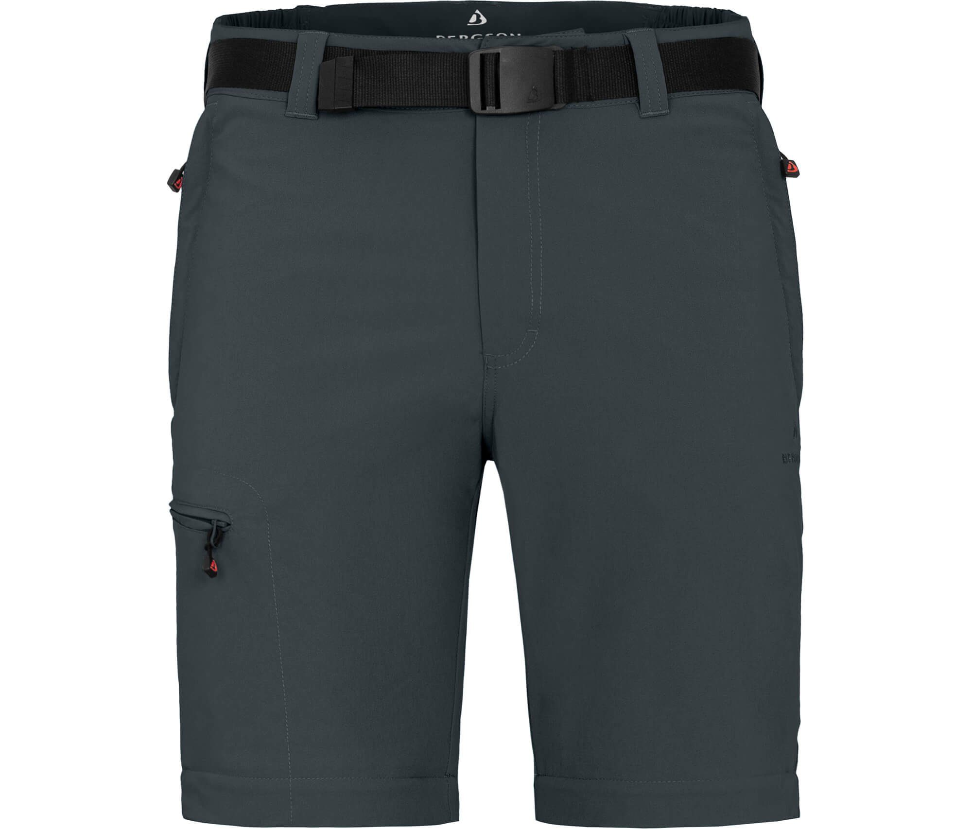 Bergson Outdoorhose BAKER ZIPP-Off Herren Wanderhose, vielseitig, pflegeleicht, Normalgrößen, dunkel grau – Bild 3 von 5