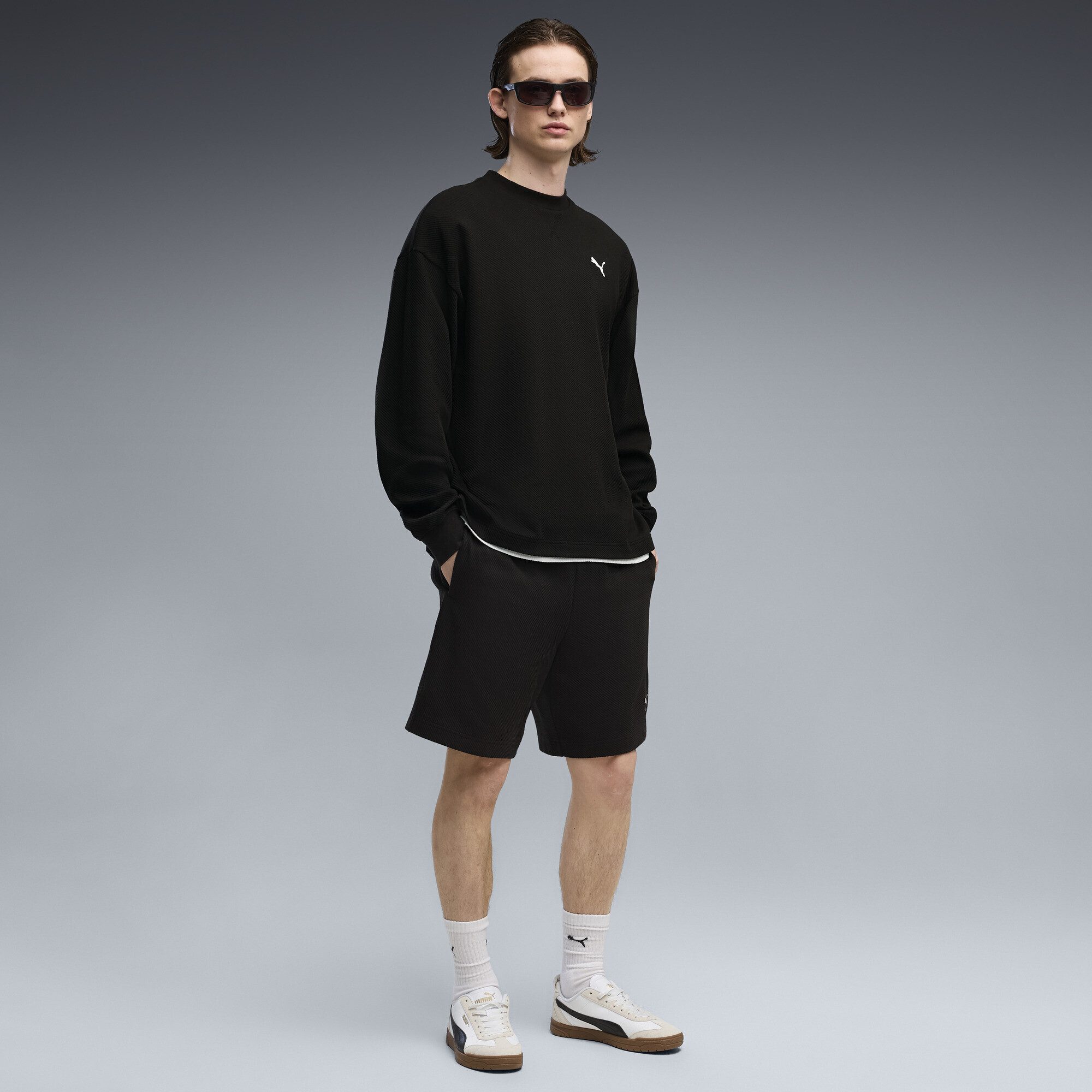 PUMA Sweatshirt Essentials Elevated Relaxed Material Crew Sweatshirt Herren